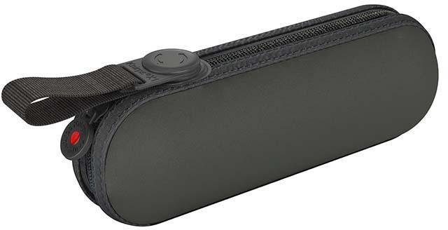 Knirps® Taschenregenschirm »X1, uni dark grey«, inklusive Hardcase