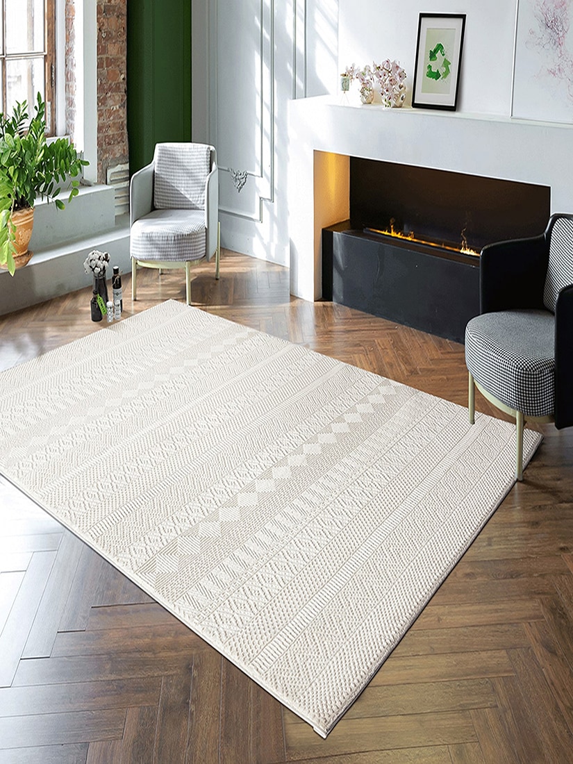 the carpet Teppich »Lima«, rechteckig, 12 mm Höhe, Designer Teppich Flor 1 recyceltem Polyester waschbar