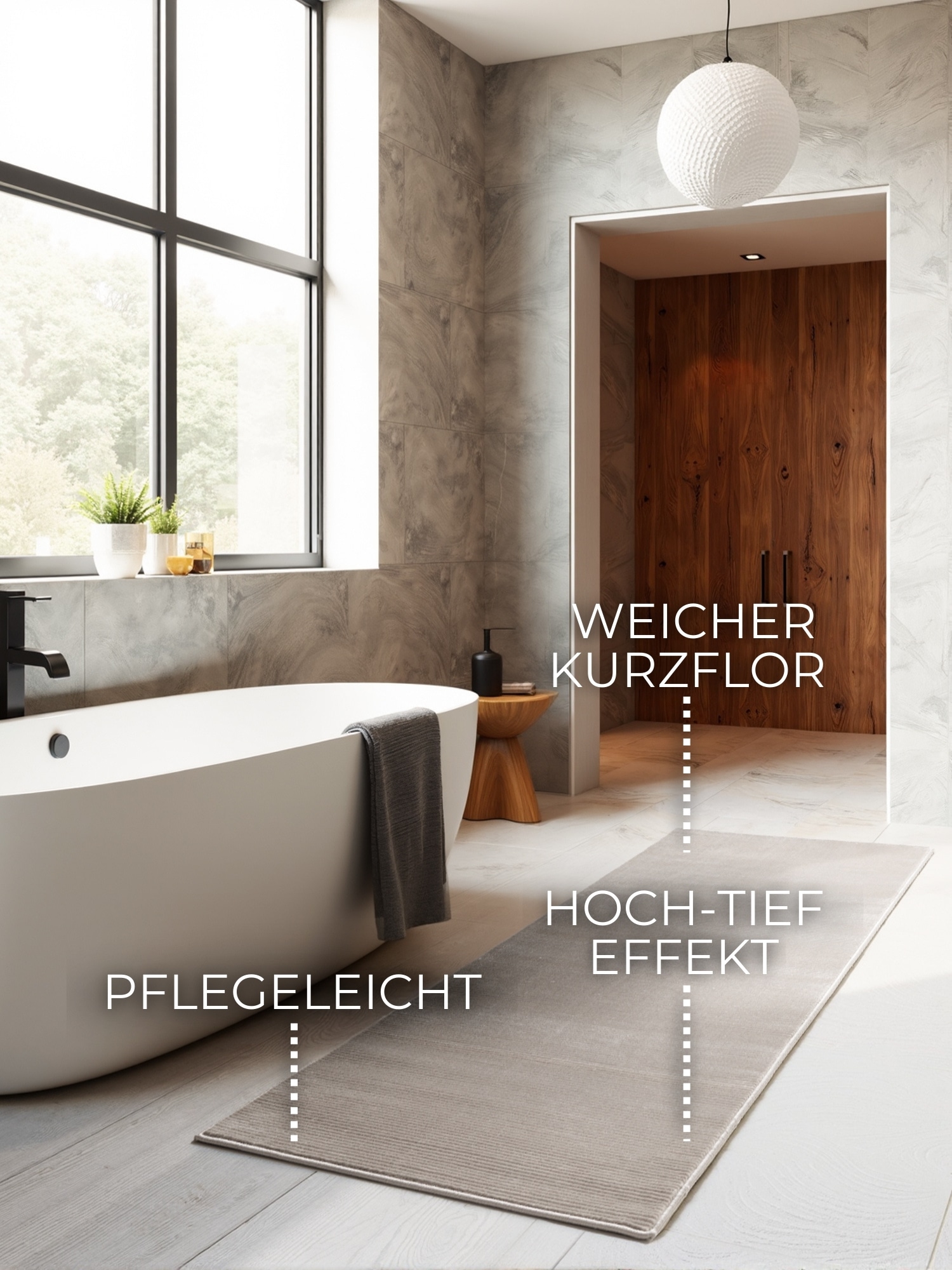 ELLE DECORATION Teppich »Dolomite« rechteckig 9 mm Höhe Wohnzimmer, Schlafzimmer, Läufer, Hoch-Tief Effekt, Flur, Glanz