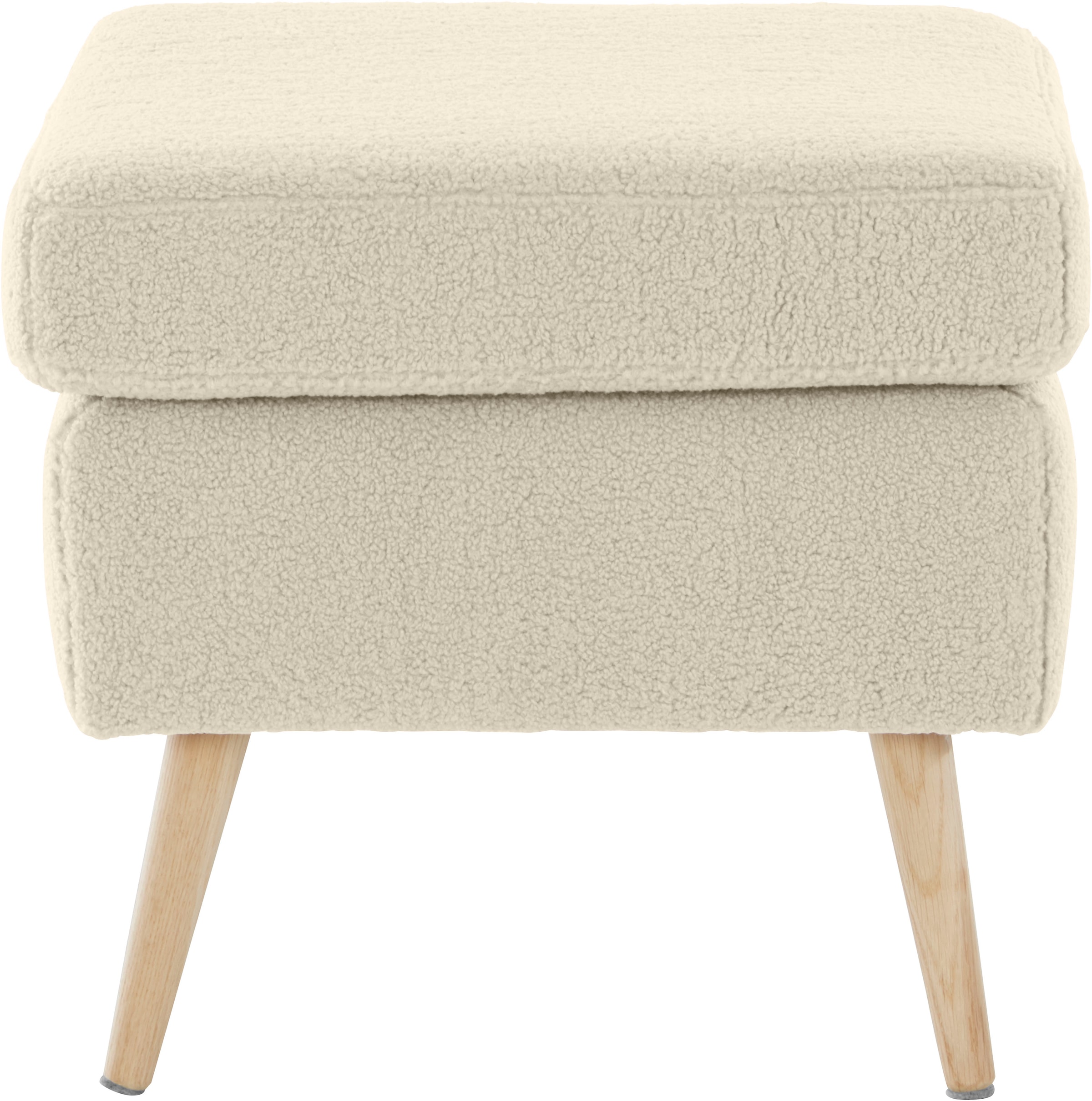 Home affaire Hocker »Salla«, Bezug auch in Luxus-Microfaser in Teddyfelloptik
