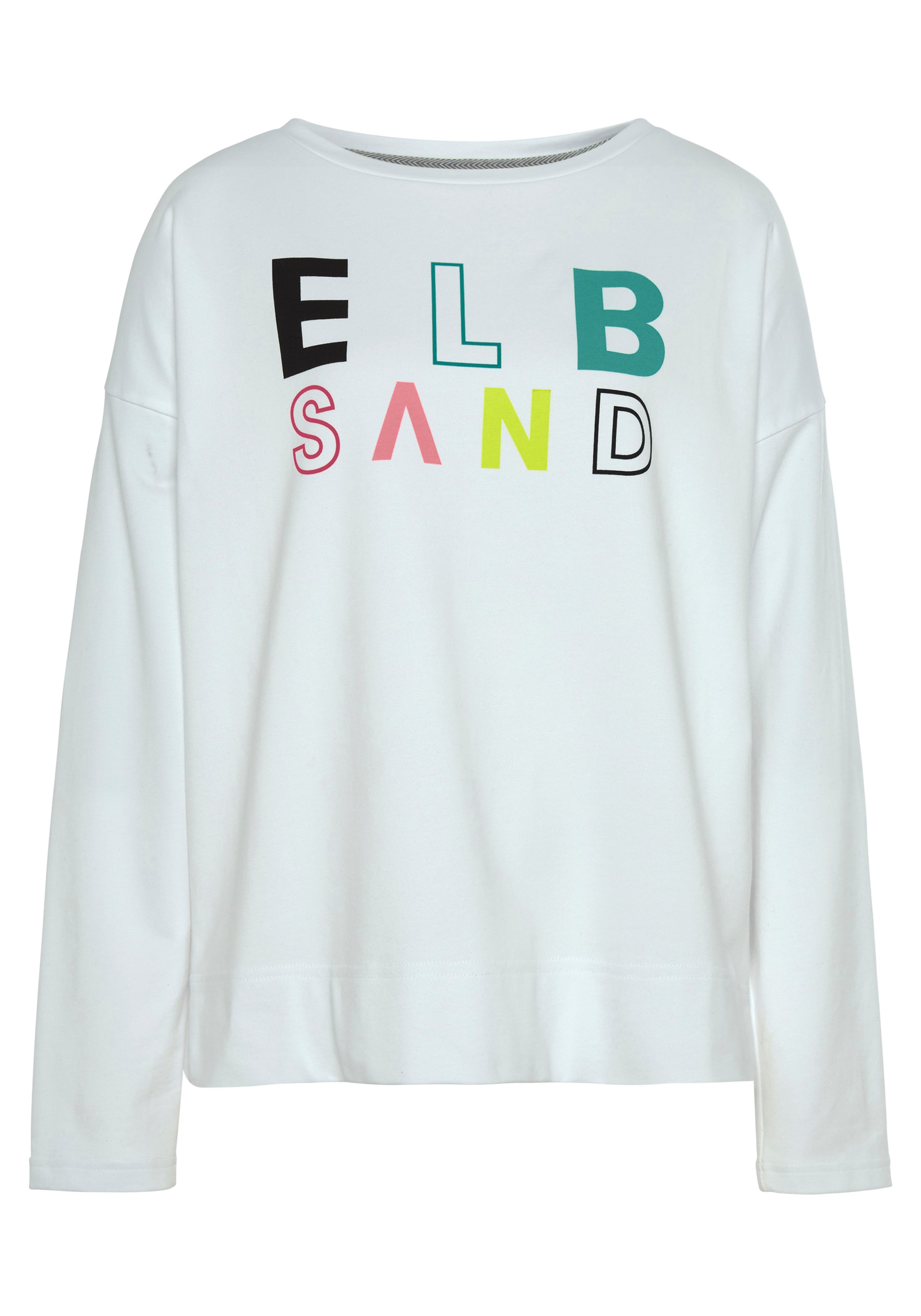 Elbsand Sweatshirt »Aliisa«, mit Logodruck vorne, Basic-Passform, sportlich-casual
