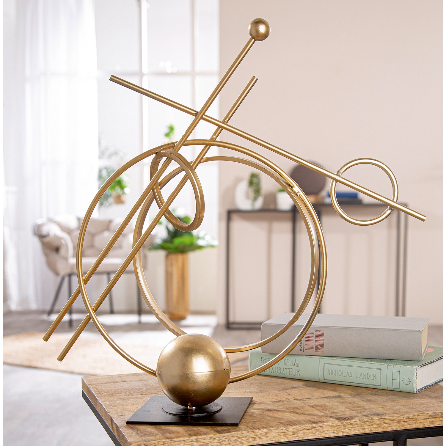 Casablanca by Gilde Dekoobjekt »Skulptur Abstracto goldfarben H. 45,5 cm« günstig online kaufen