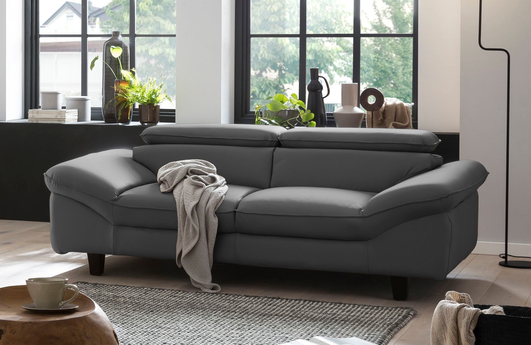 Home affaire 3-Sitzer »Pilot« Big-Sofa mit Kopfteilverstellung günstig online kaufen