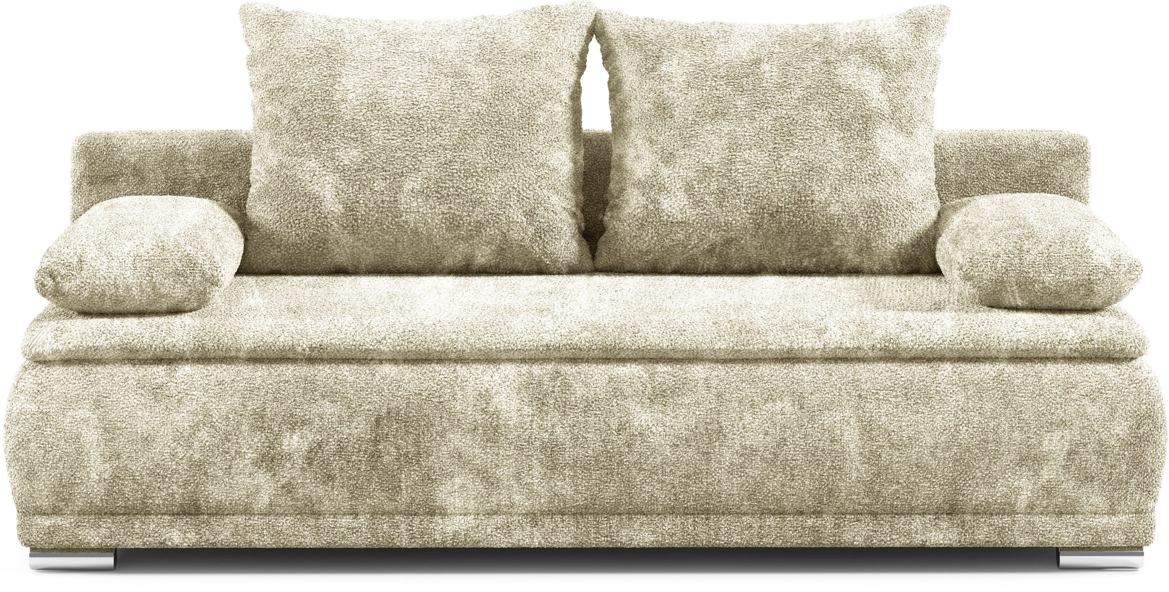 WERK2 Schlafsofa »Biggi, komfortabel und elegant, Breite 206cm,«, 2-Sitzer Sofa & Schlafcouch mit Bettkasten