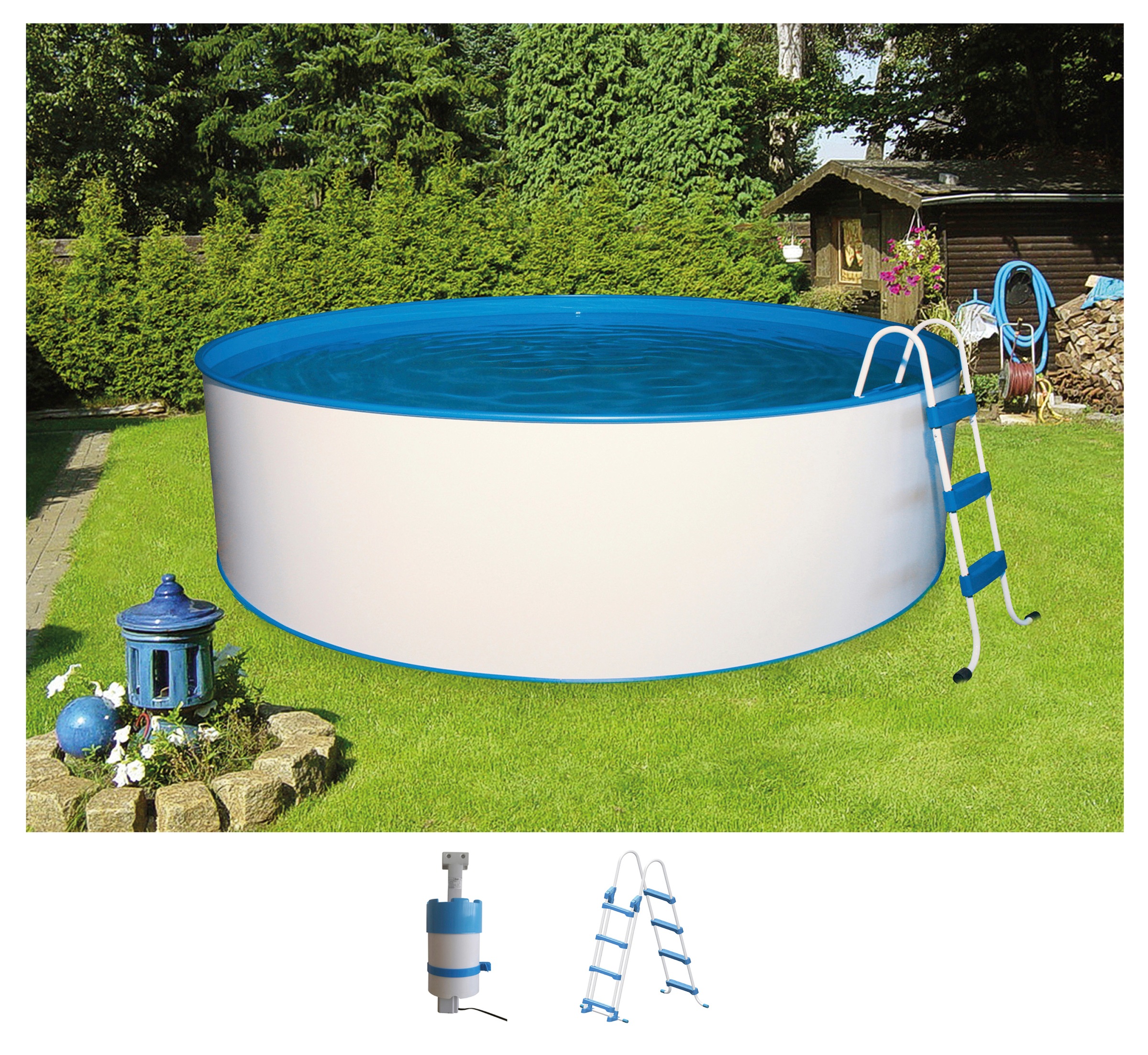 MyPool Rundpool, (Set, 3 tlg.), ØxH: 400x110 cm kaufen