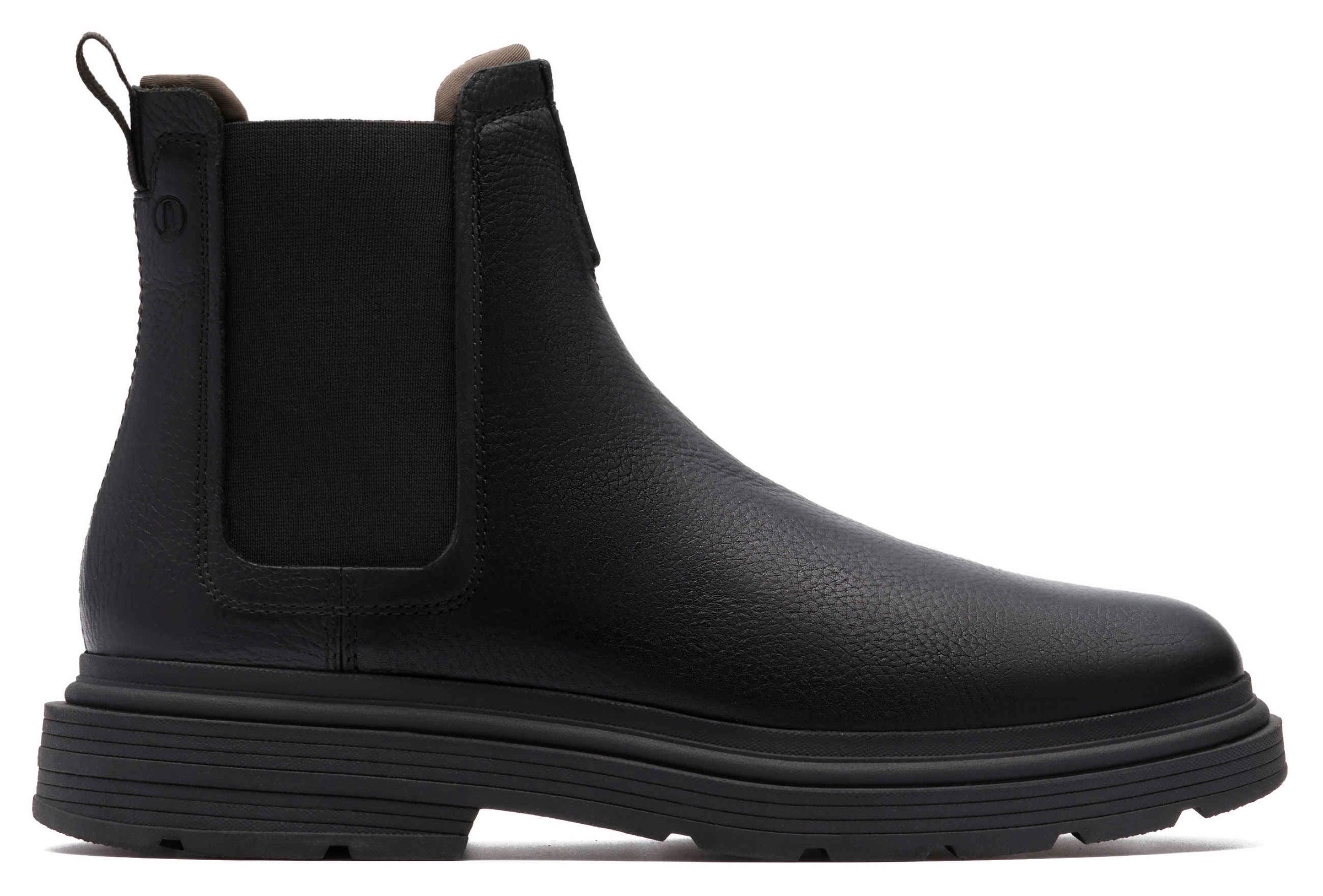 Clarks Chelseaboots »Badbury«, Boots, Winterboots mit modischem Blockabsatz