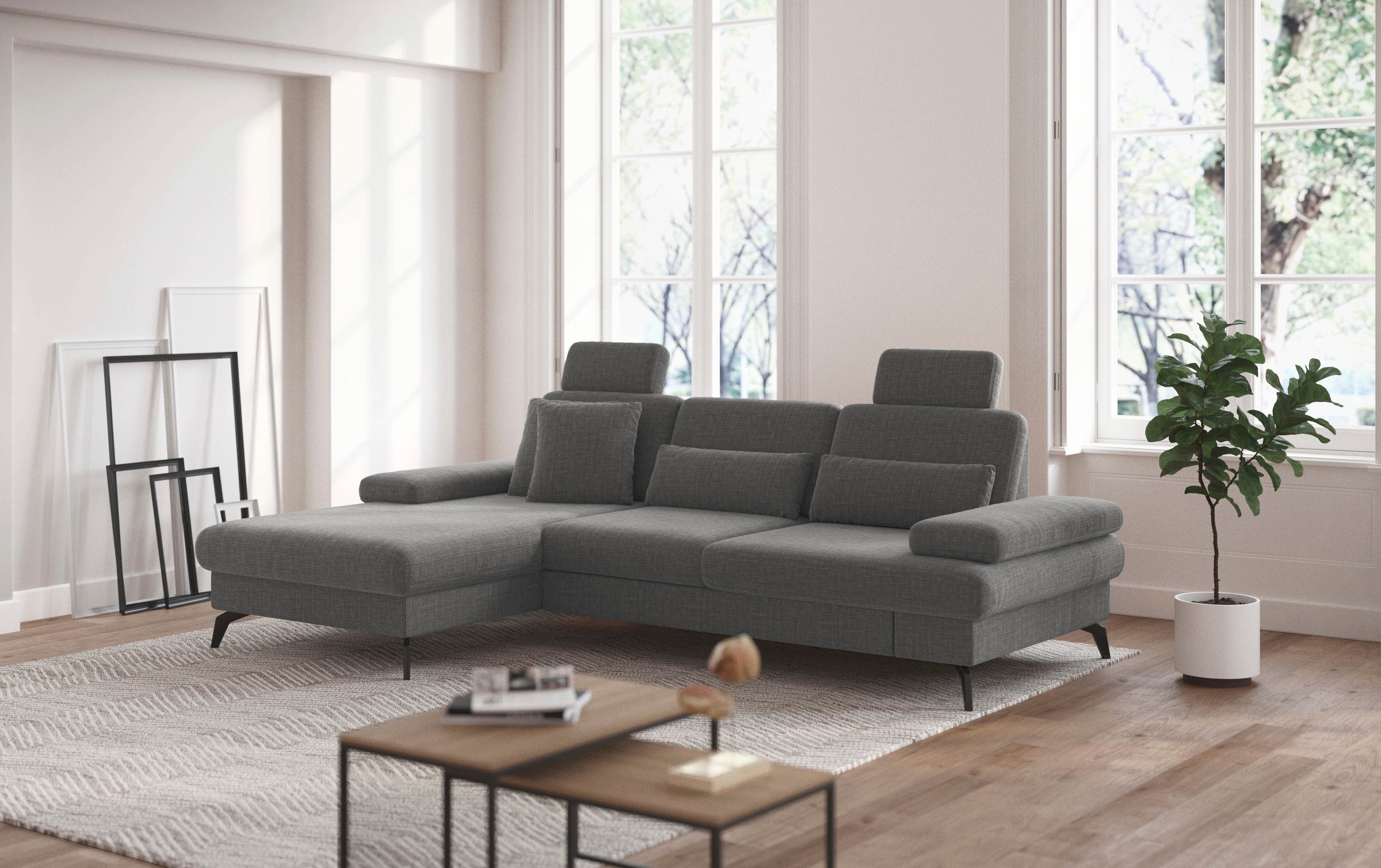 sit&more Ecksofa »Morris L-Form, inkl. Sitztiefenverstellung« wahlweise mit günstig online kaufen