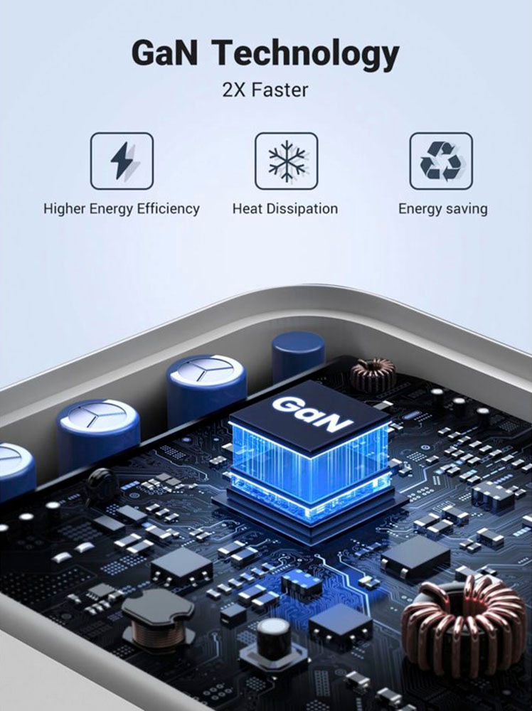 UGREEN USB-Ladegerät »Nexode USB-A+2*USB-C 65W GaN Tech Fast Charger«
