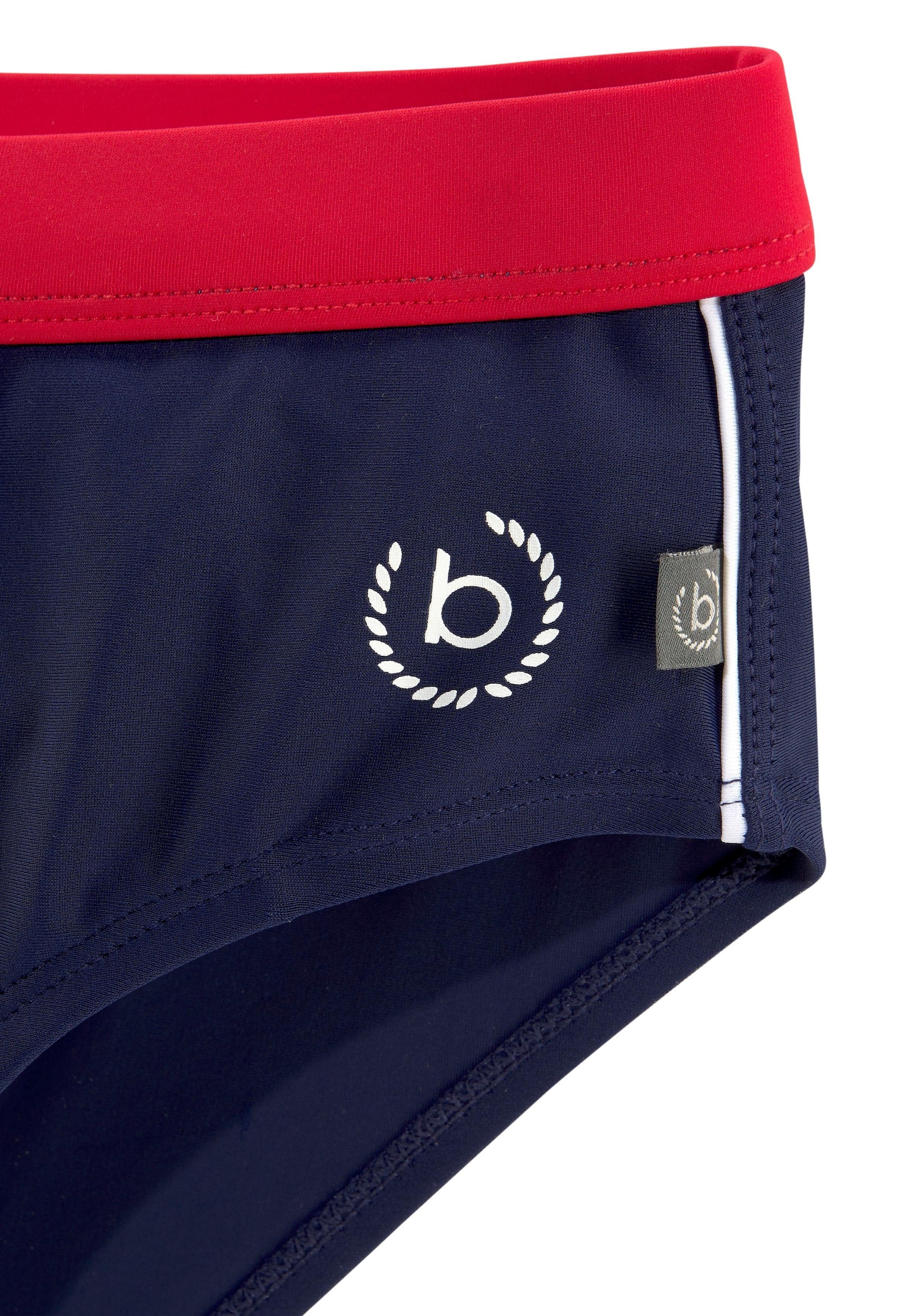 4. Bild von bugatti Badeslip, mit kontrastfarbenen Details
