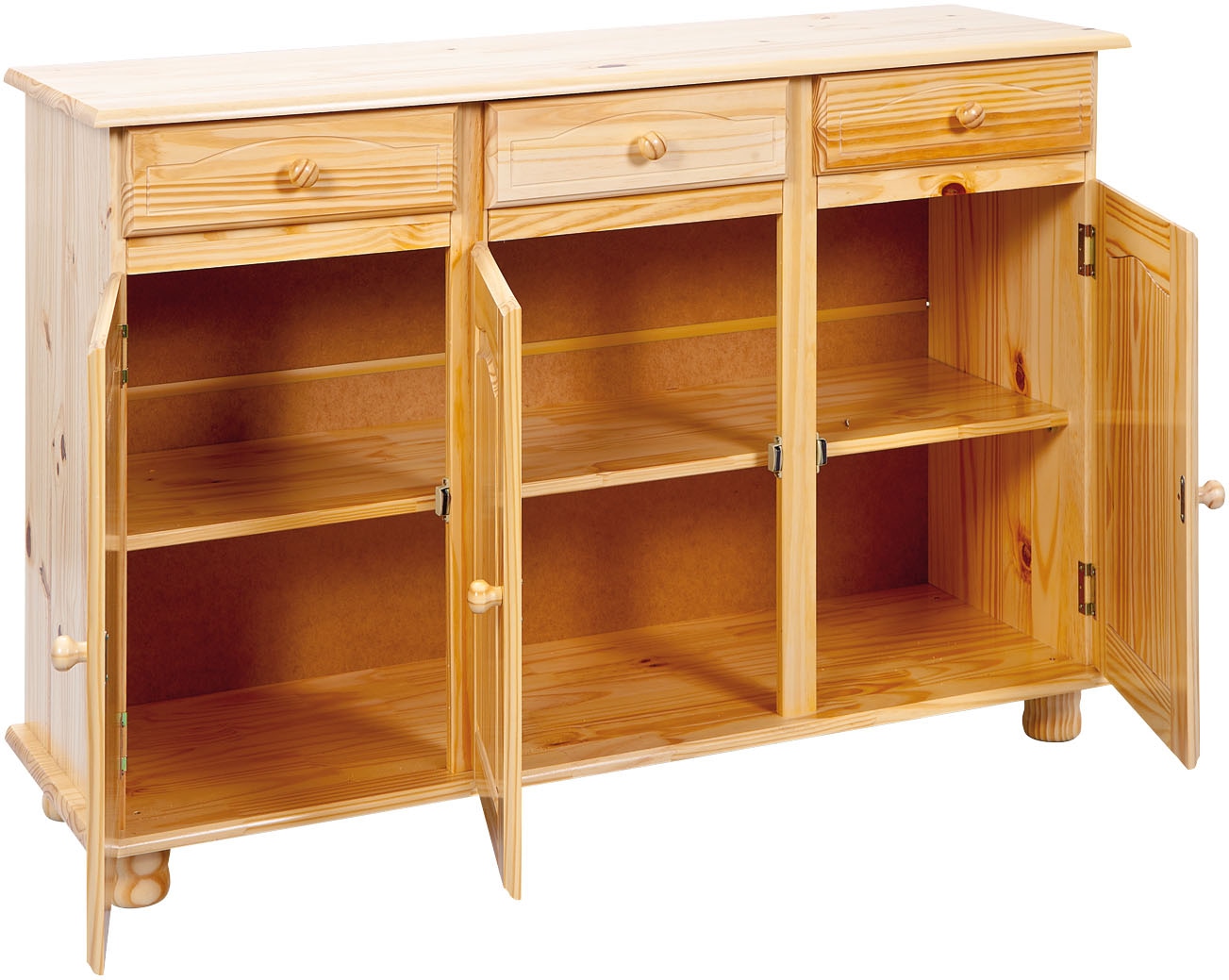 Inter Link Sideboard »Sideboard Abaco« 1 Stk. tlg. Kiefer Massiv, Landhaus, BxTxH: ca. 130 x 43 x 87 cm
