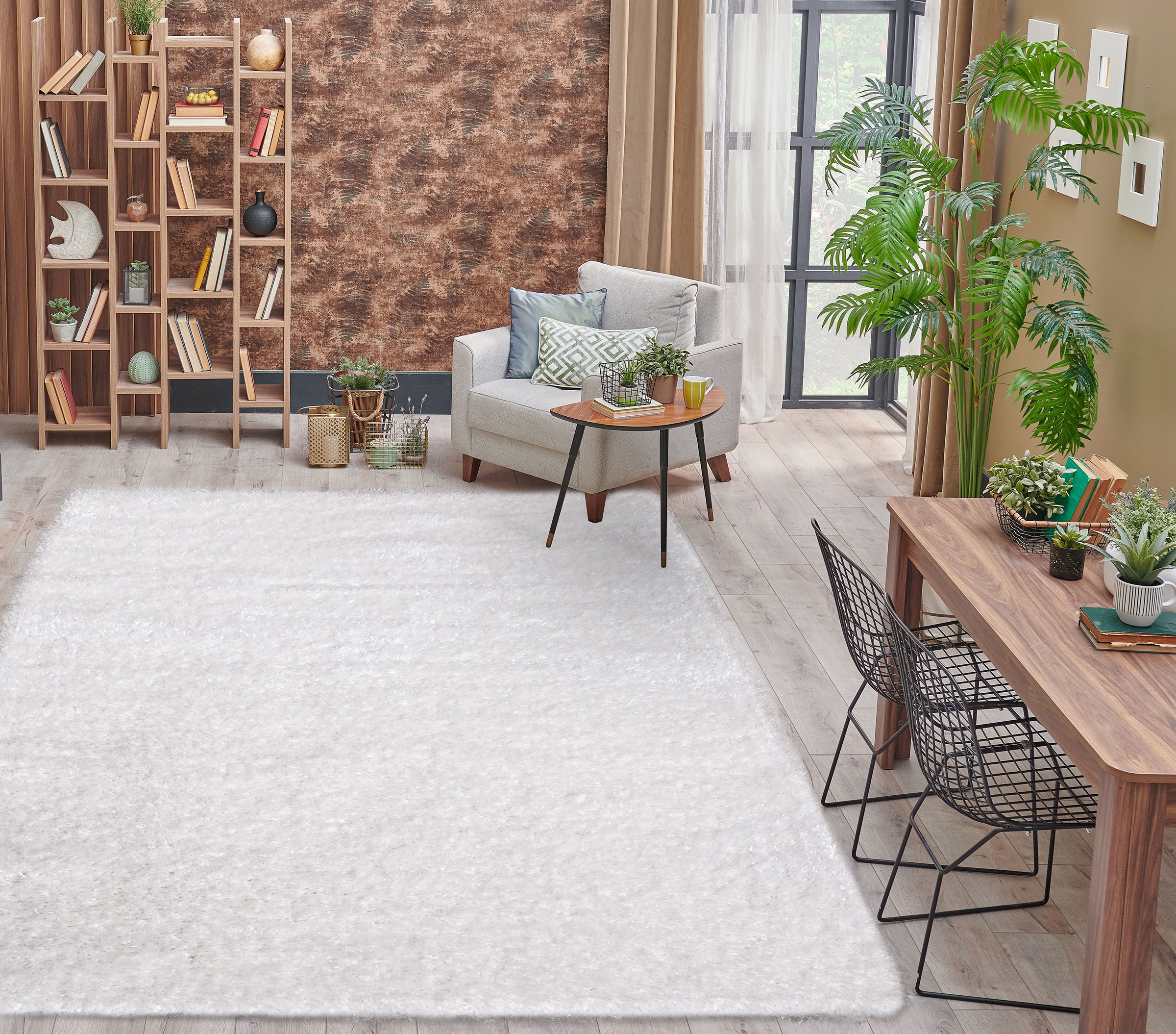 my home Hochflor-Teppich »Senara«, rechteckig, 50 mm Höhe, Läufer, weich, S günstig online kaufen