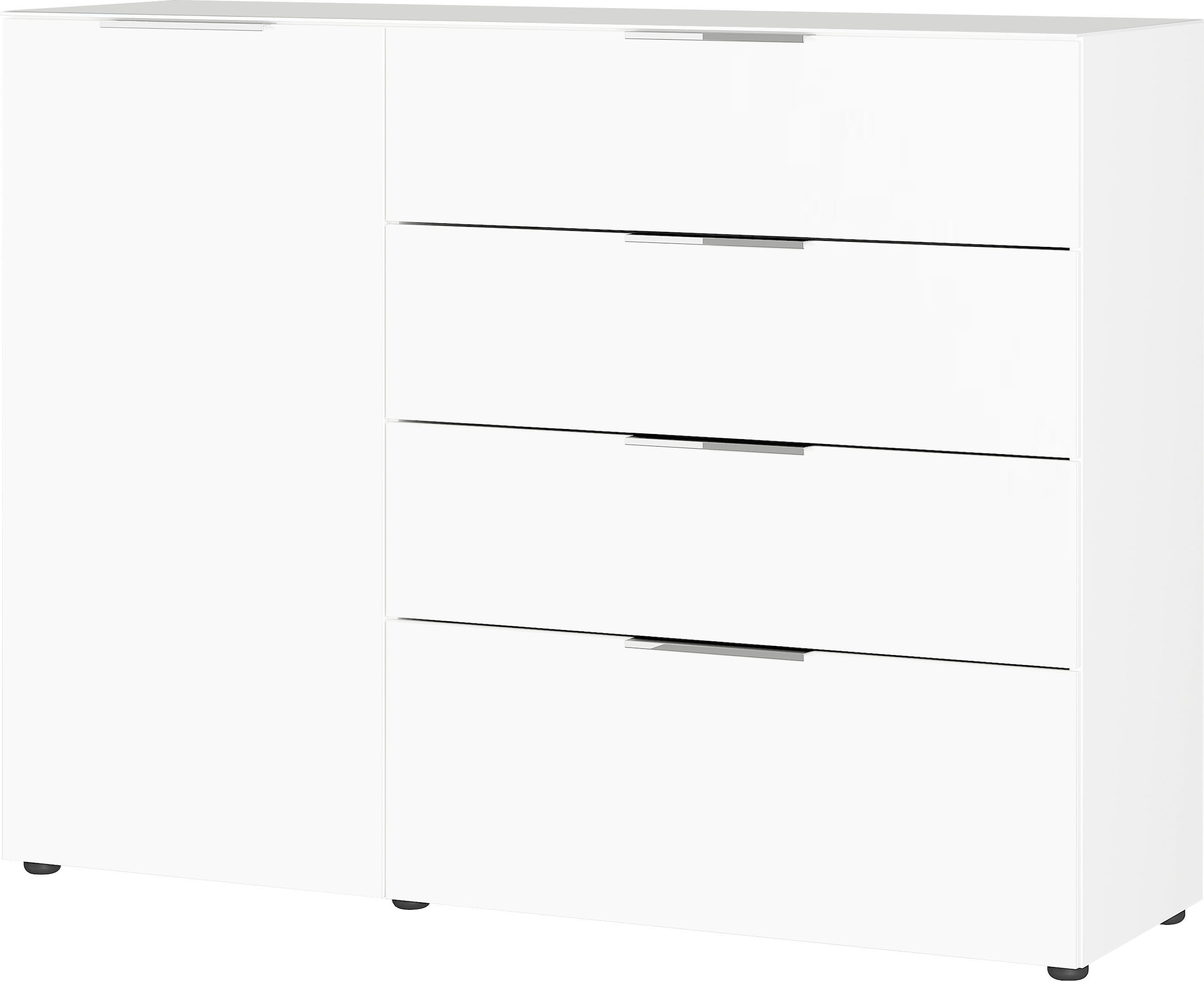 GERMANIA Sideboard »Oakland«, in 2 Breiten, Fronten und Oberboden mit Glasauflage