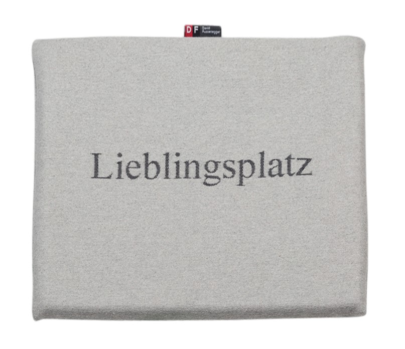 Sitzkissen, (2 St.), Mit "Lieblingsplatz" Schriftzug