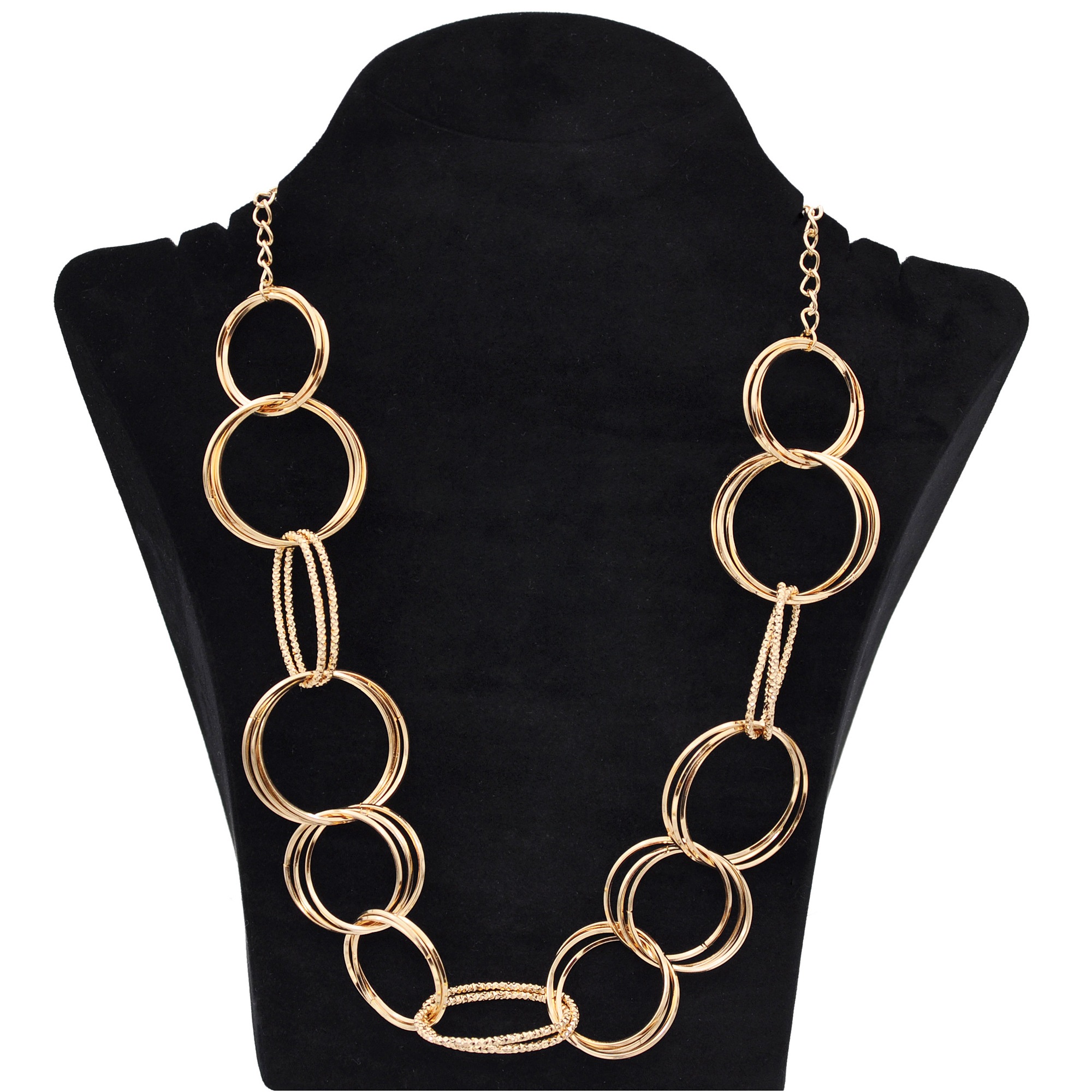 Steuer Collierkettchen »Collier aus Ringen goldfarben«