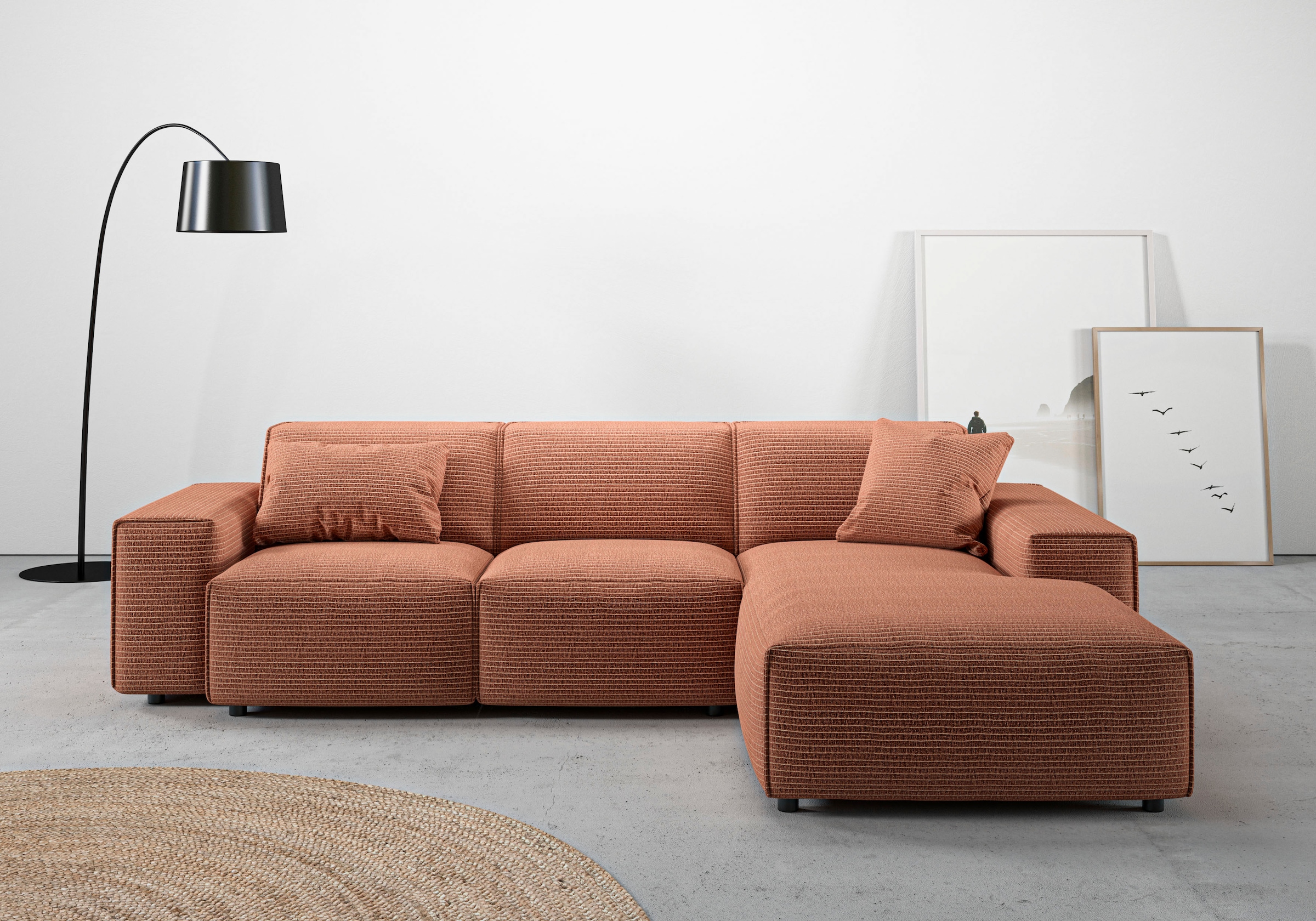 Home affaire Ecksofa »Glimminge L-Form auch in Breitcord, Feincord + Easy c günstig online kaufen