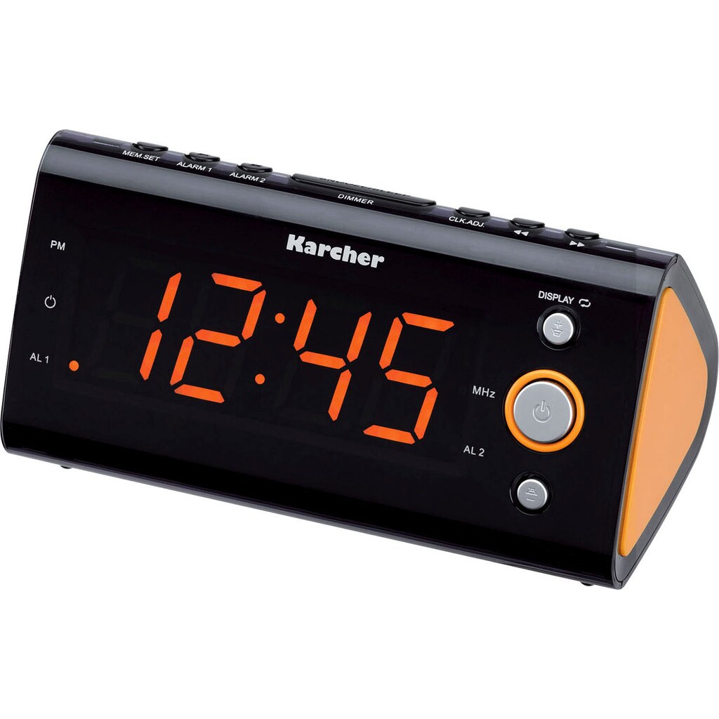 Karcher Uhrenradio »UR 1040«, (UKW mit RDS)