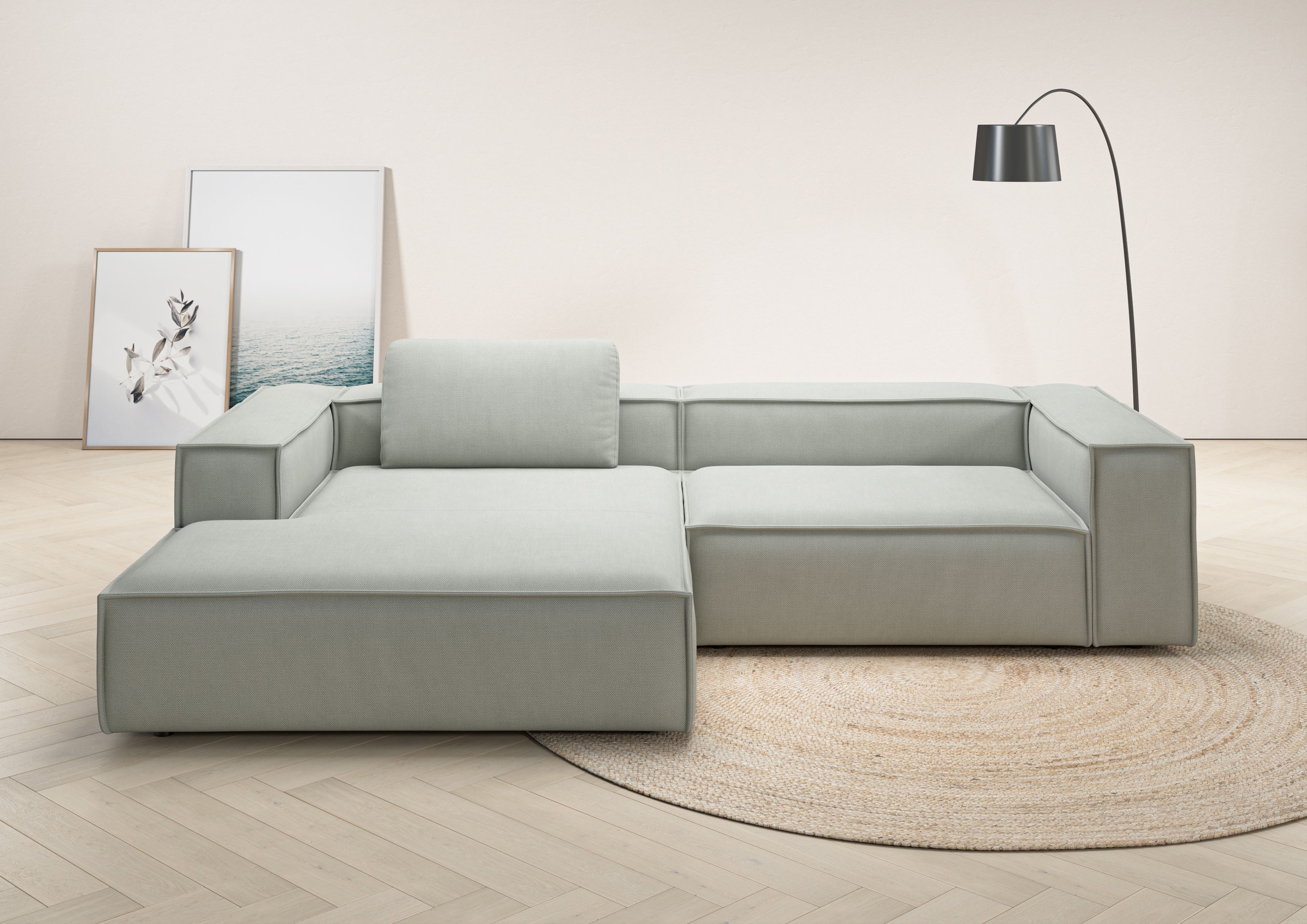 Home affaire Ecksofa »Watertown, modernes XXL L-Form, 306 cm breit« Großzüg günstig online kaufen