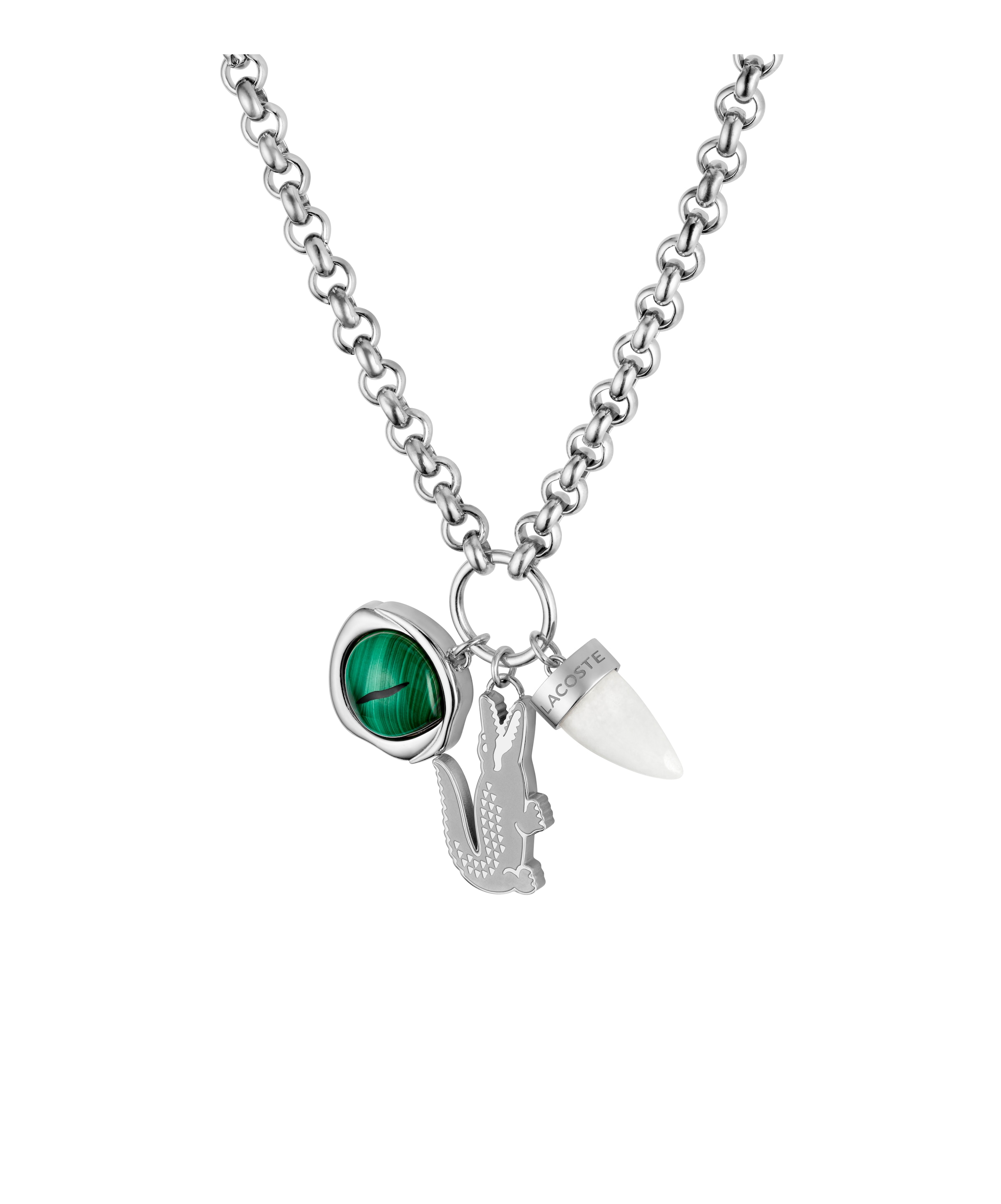 Lacoste Kette mit Anhänger »UMPIRE« mit Malachit, Marmor