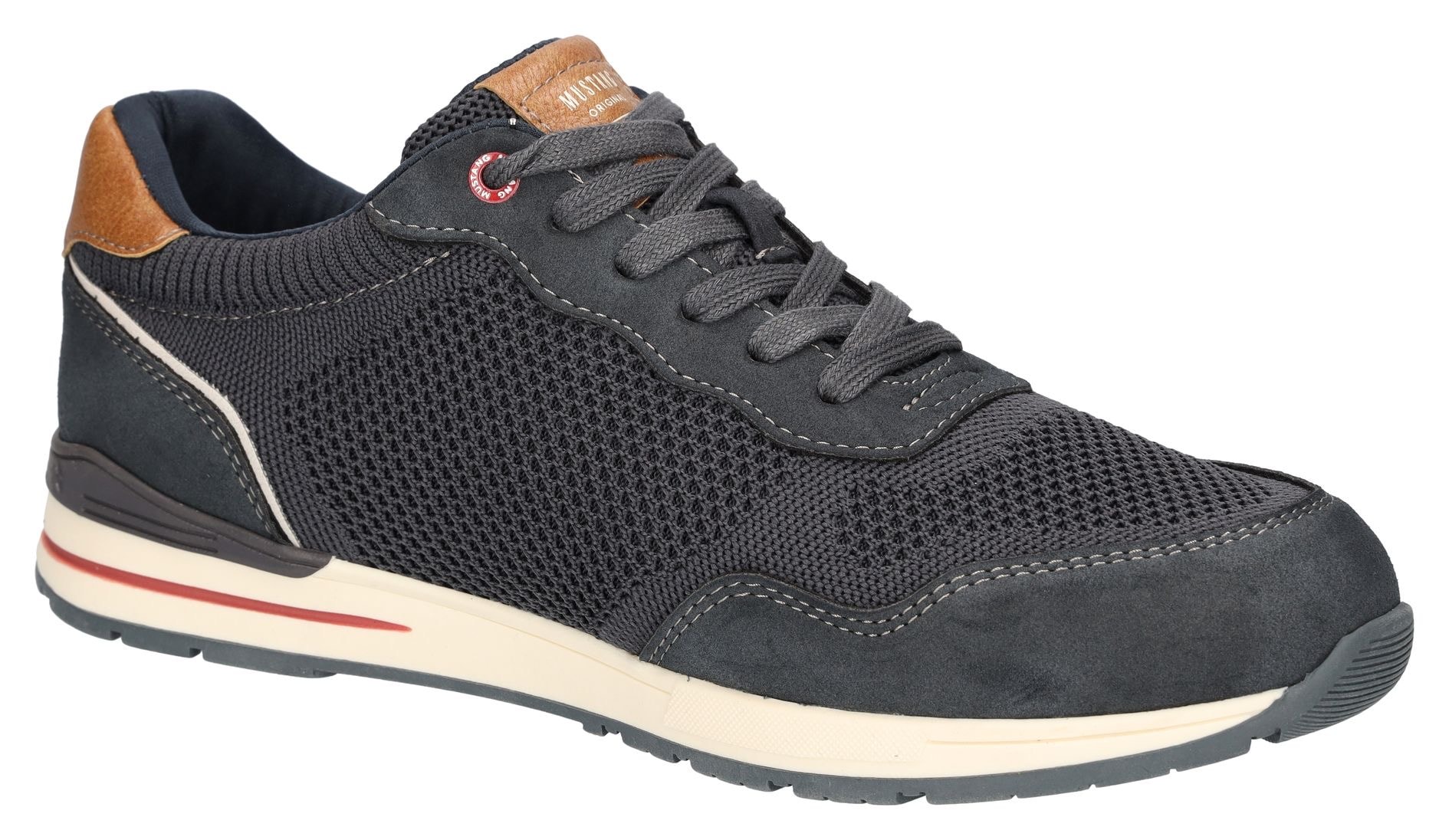 Mustang Shoes Sneaker, Schnürschuh, Freizeitschuh mit weicher Schaftrandpolsterung