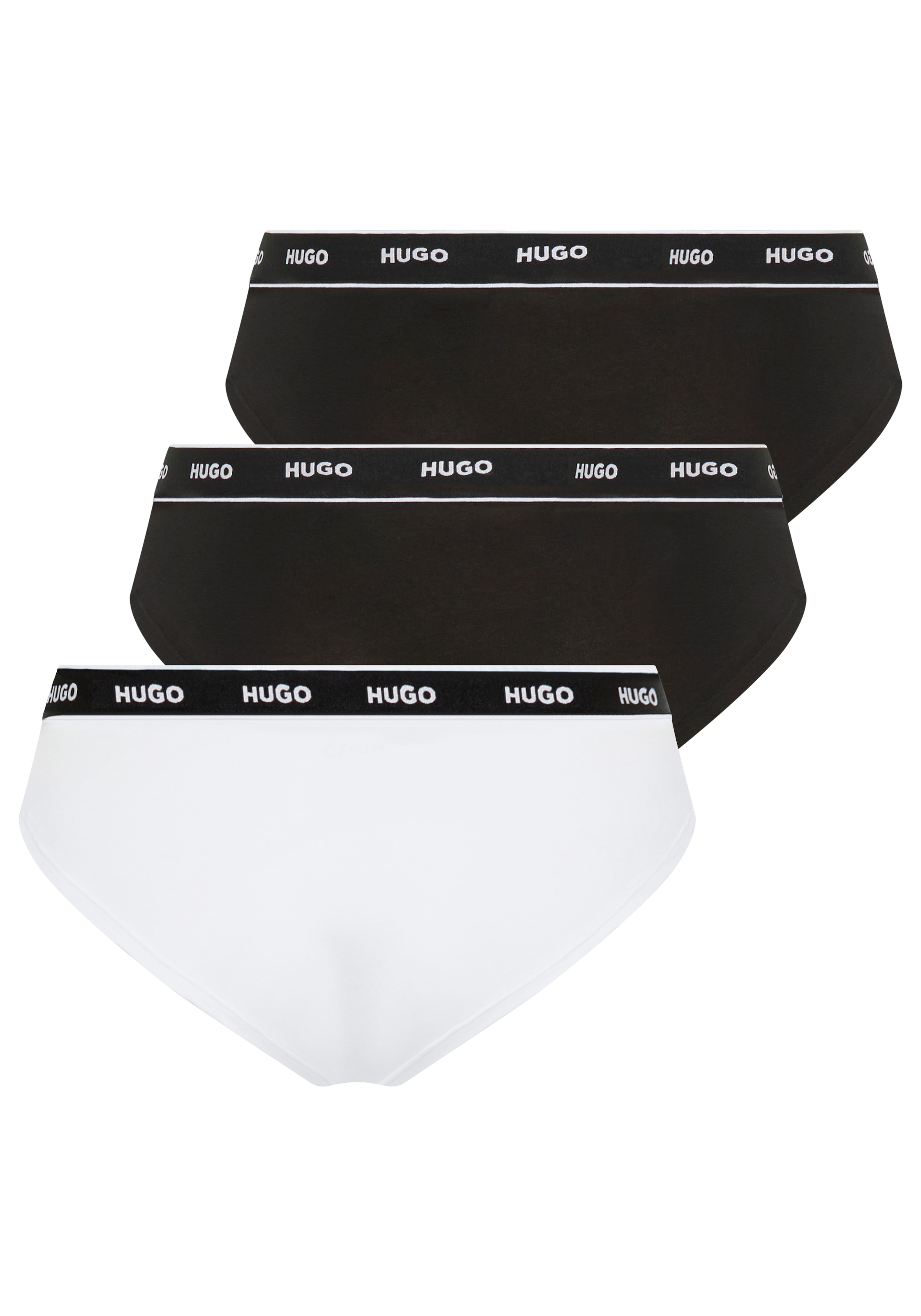 HUGO Underwear Slip »TRIPLET BRIEF STRIPE«, (Packung, 3 St., 3er Pack), mit HUGO Logo-Elastikbund