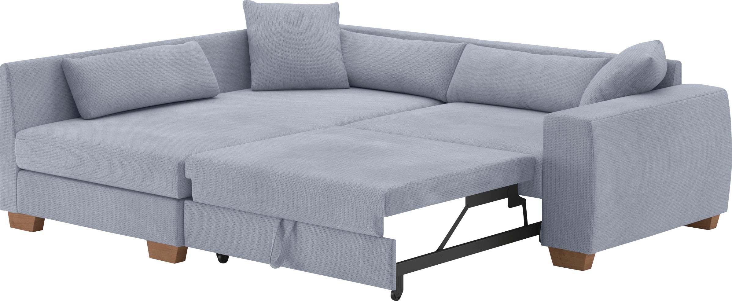 Mr. Couch Ecksofa »Helena L-Form«, Mit Federkern, wahlweise mit Bettfunktion und Taschenfederkern