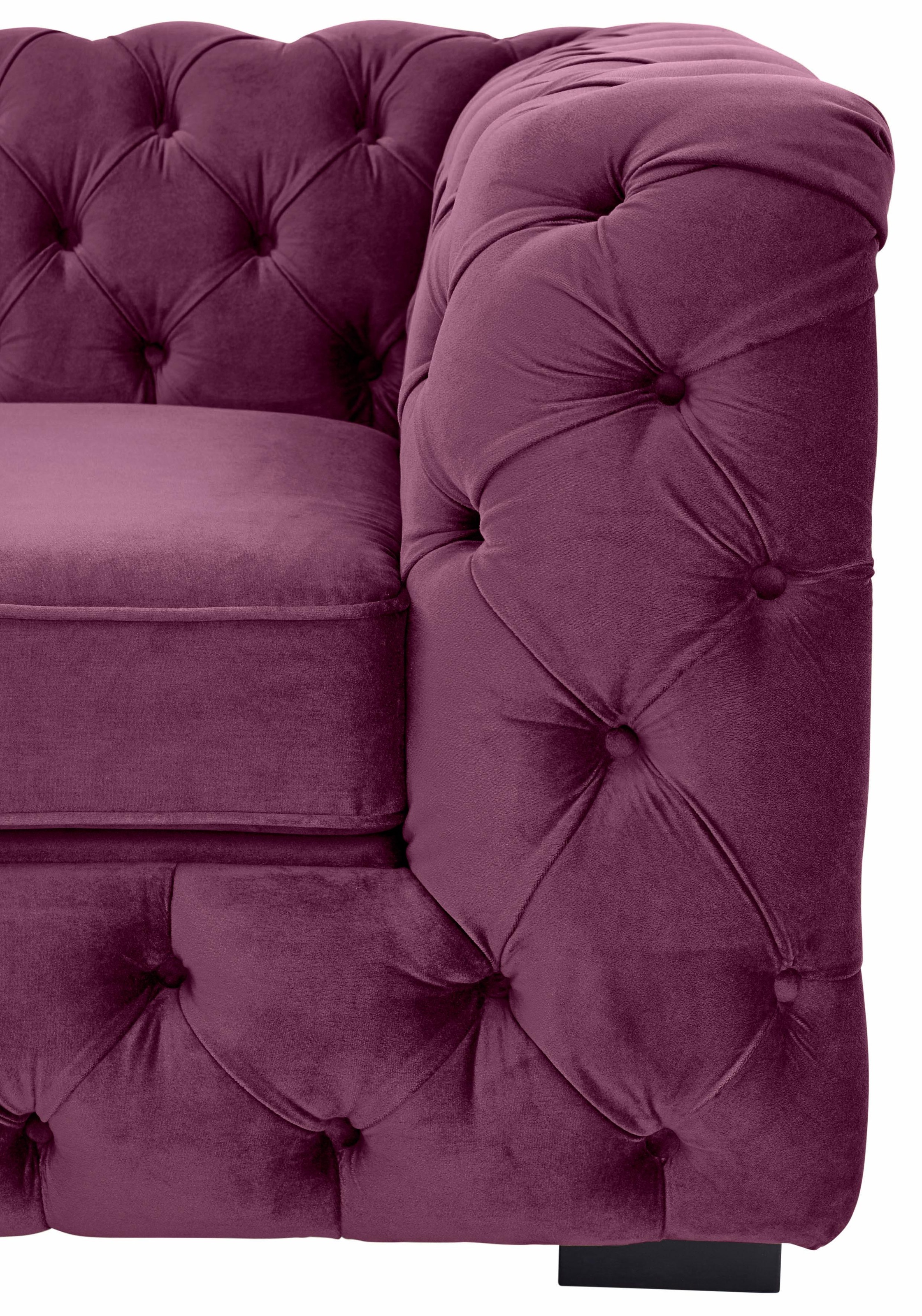 Home affaire Chesterfield-Sofa »Kalina«, mit klassischer Chesterfield-Knopfheftung