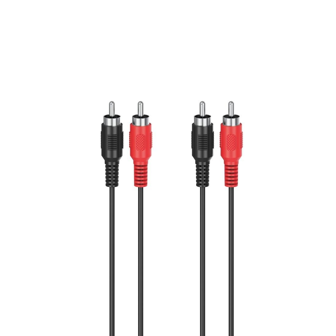 Bild von Hama Audio-Kabel »Audiokabel, 2 Cinch Stecker, 3 m, Cinch Kabel«, Cinch, 300 cm