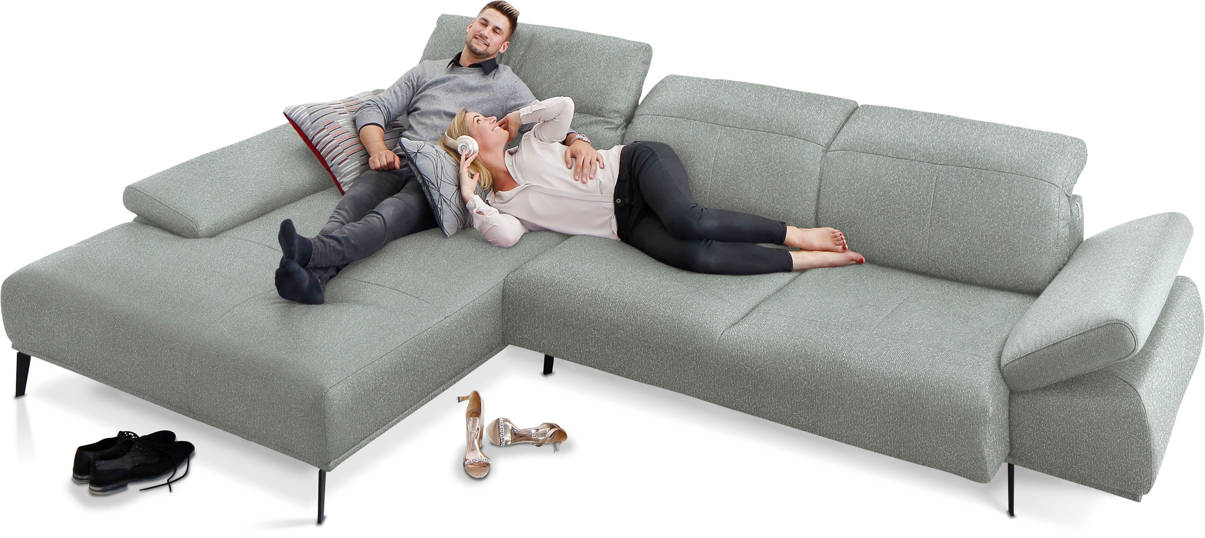 W.SCHILLIG Ecksofa "levi, Designsofa, elegant und zeitlos, bequem, L-Form", günstig online kaufen