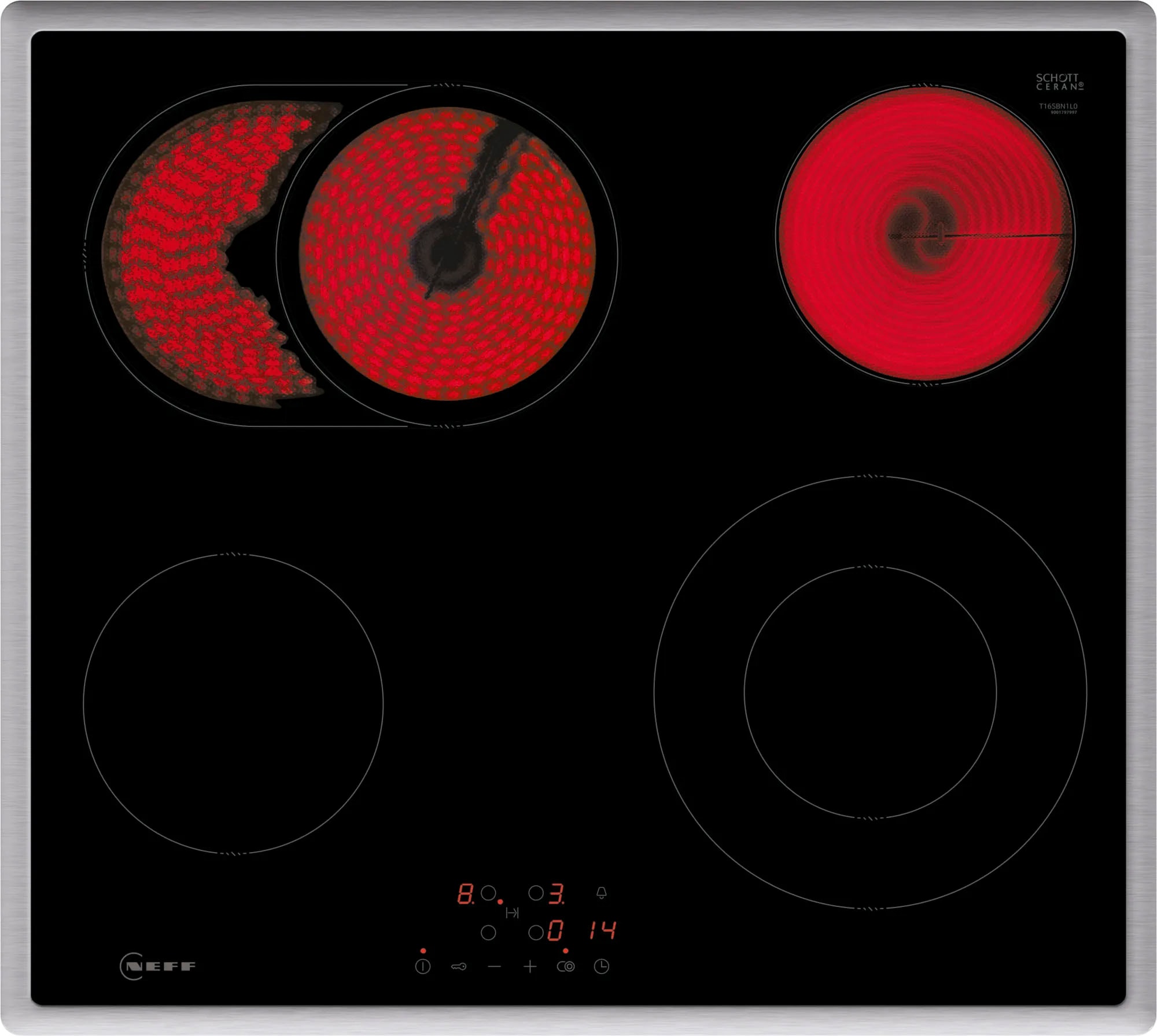 NEFF Backofen-Set N 30/N 50 »B1CCC0AN0«, mit Teleskopauszug nachrüstbar