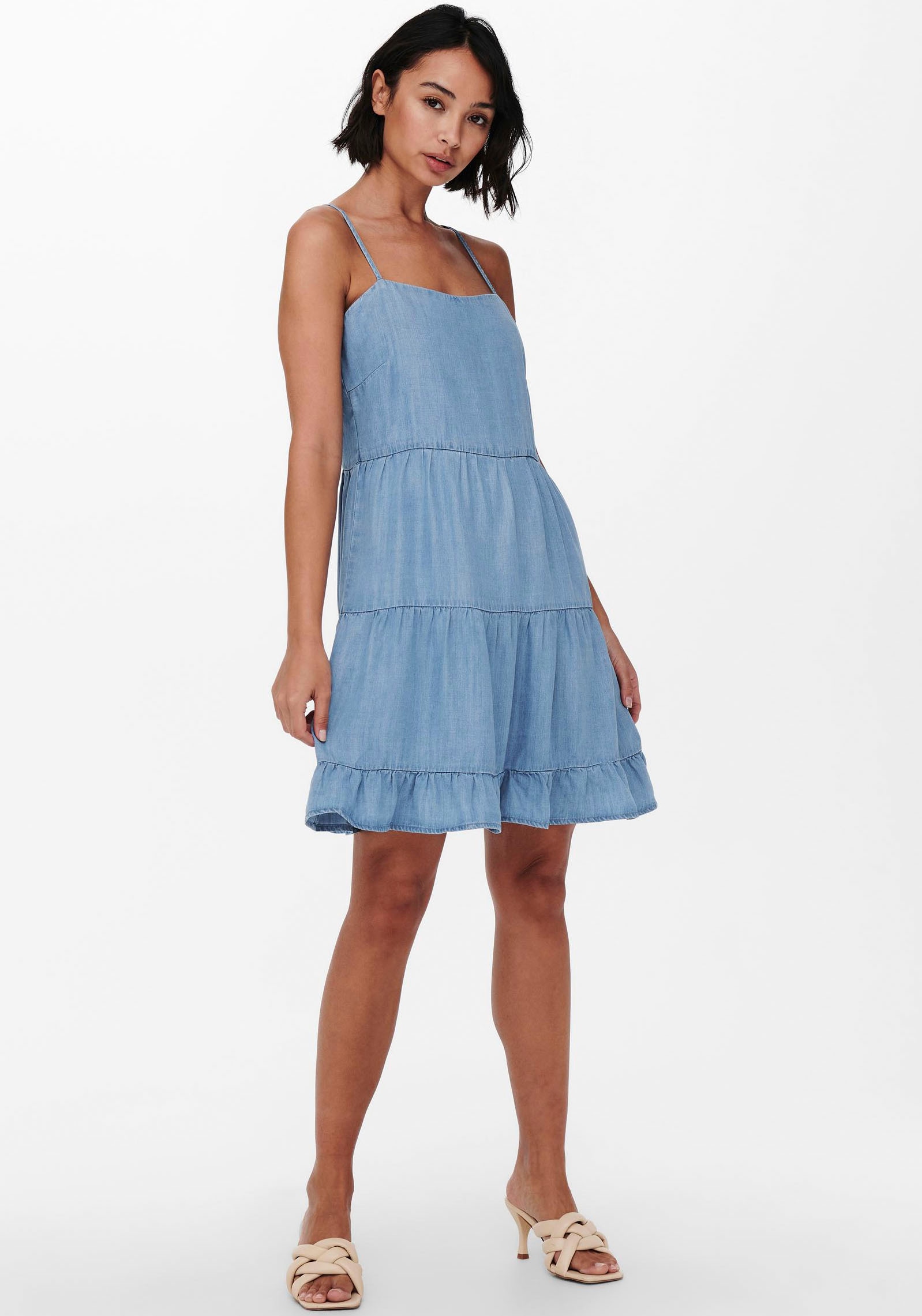 ONLY Jeanskleid »ONLRAGNA STRAP bestellen DRESS« im Online-Shop DNM