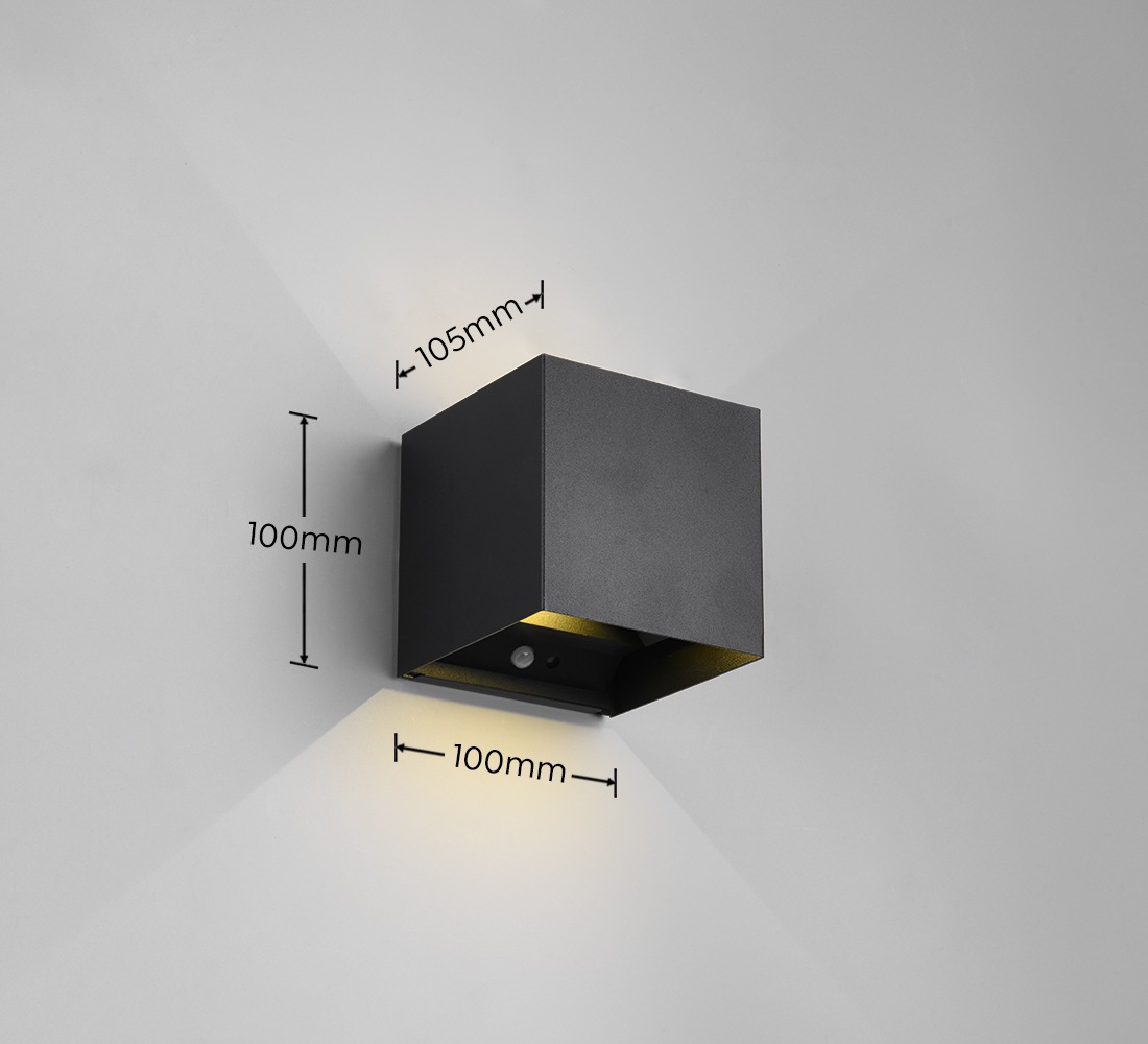 REALITY Leuchten LED Wandleuchte »TALENT, LED Wandlampe mit Magnet Wandhalterung, up-and-down Licht IP44«, 2 flammig, Leuchtmittel LED-Board | LED fest integriert, Bewegungsmelder Dämmerungssensor Akkubetrieb USB-Anschluss Schalter