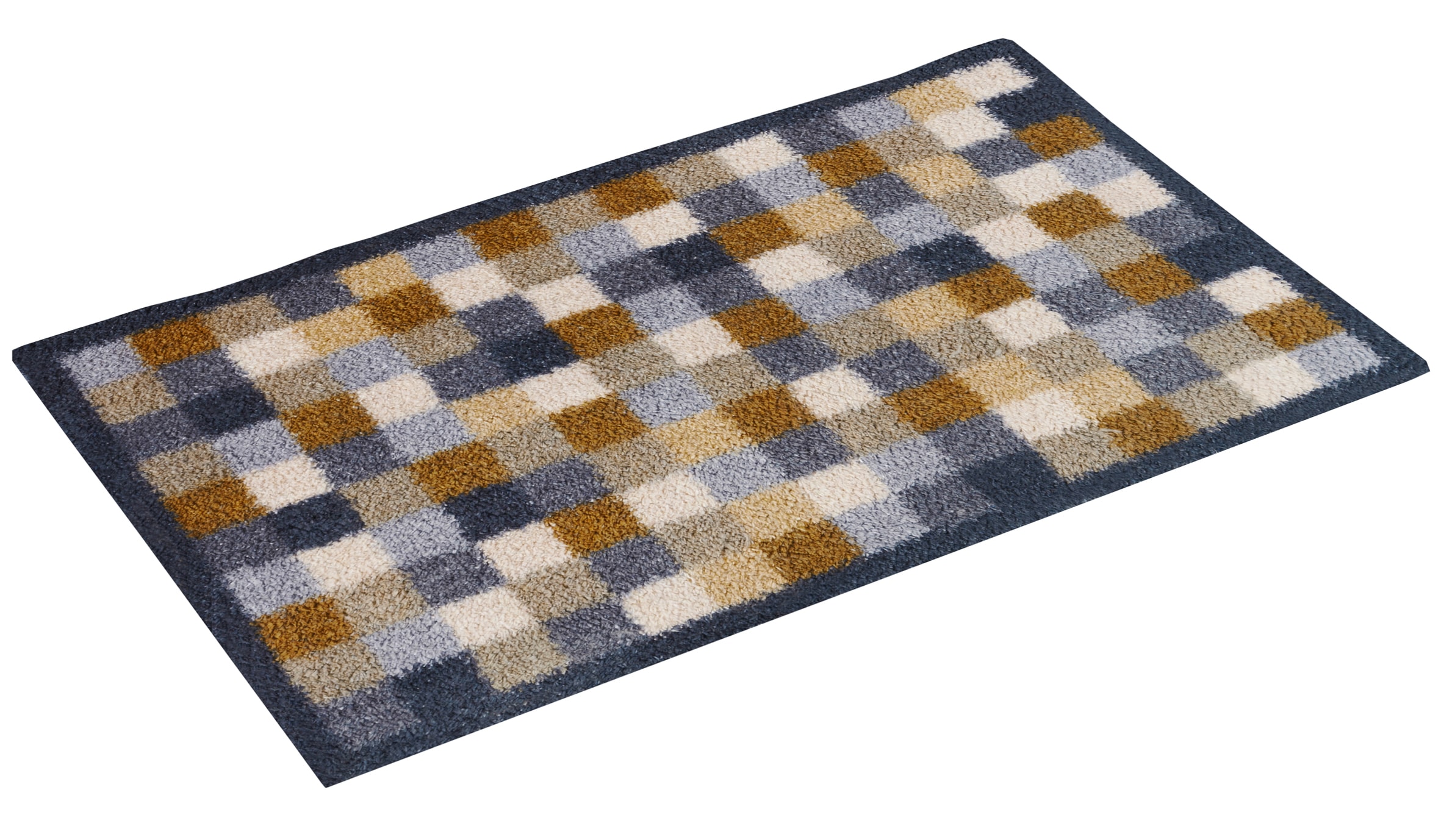 Turtle Mat Fußmatte »und Läufer Neutral Squares« rechteckig 9 mm Höhe