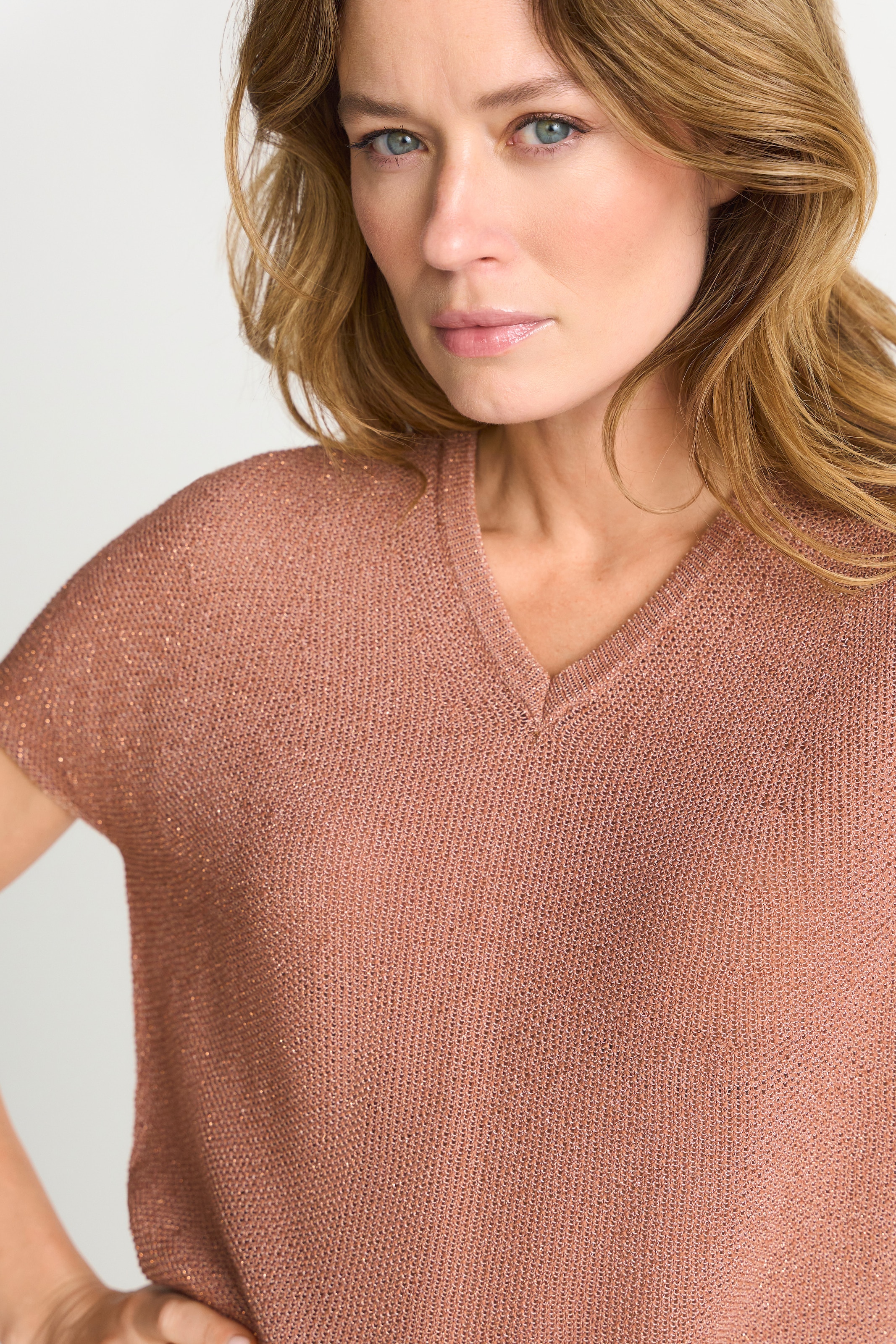 RICHROYAL T-Shirt Regular fit mit V-Ausschnitt