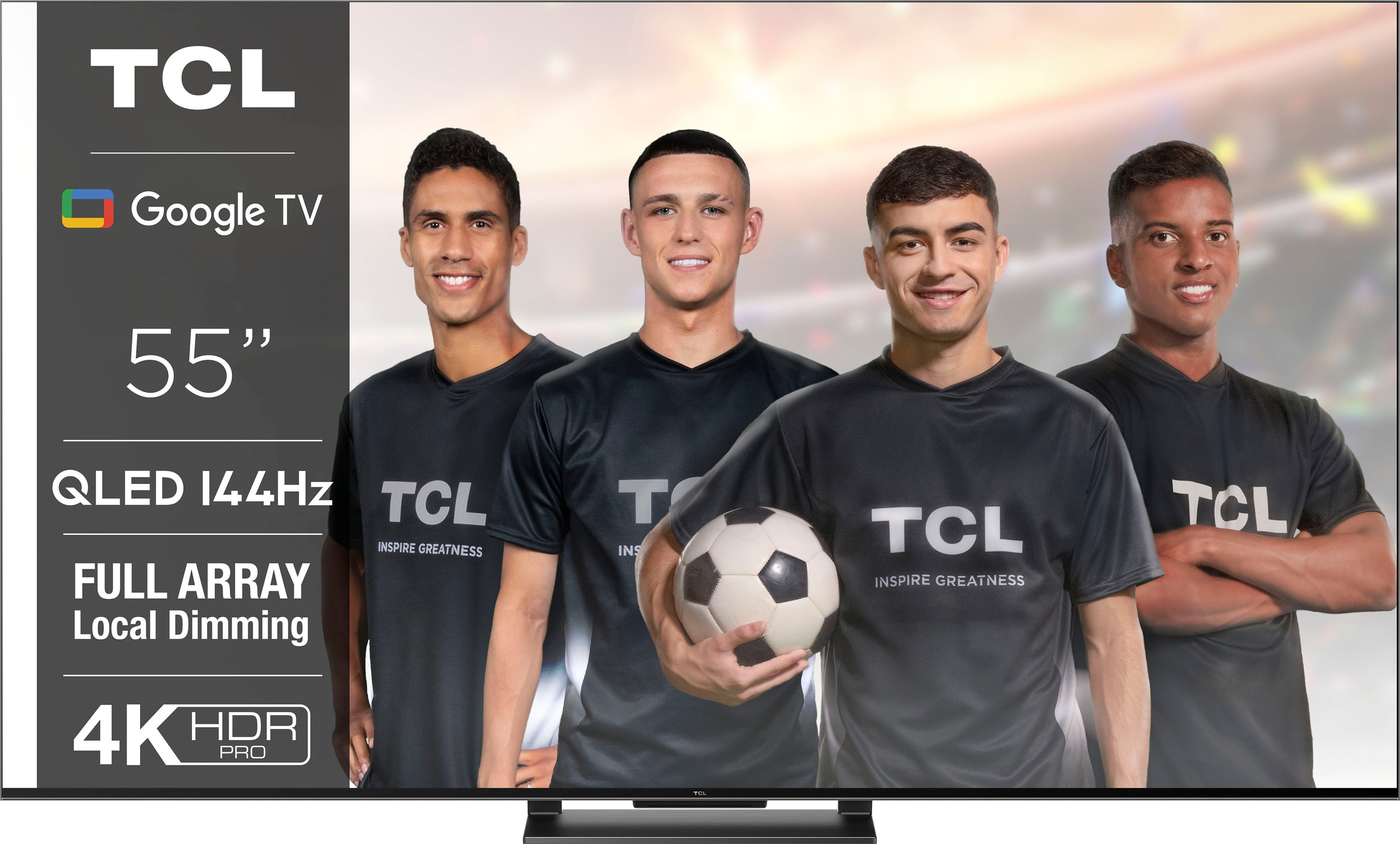TCL QLED-Fernseher »55C743X1«, 4K Ultra HD, Google TV-Smart-TV-Android TV