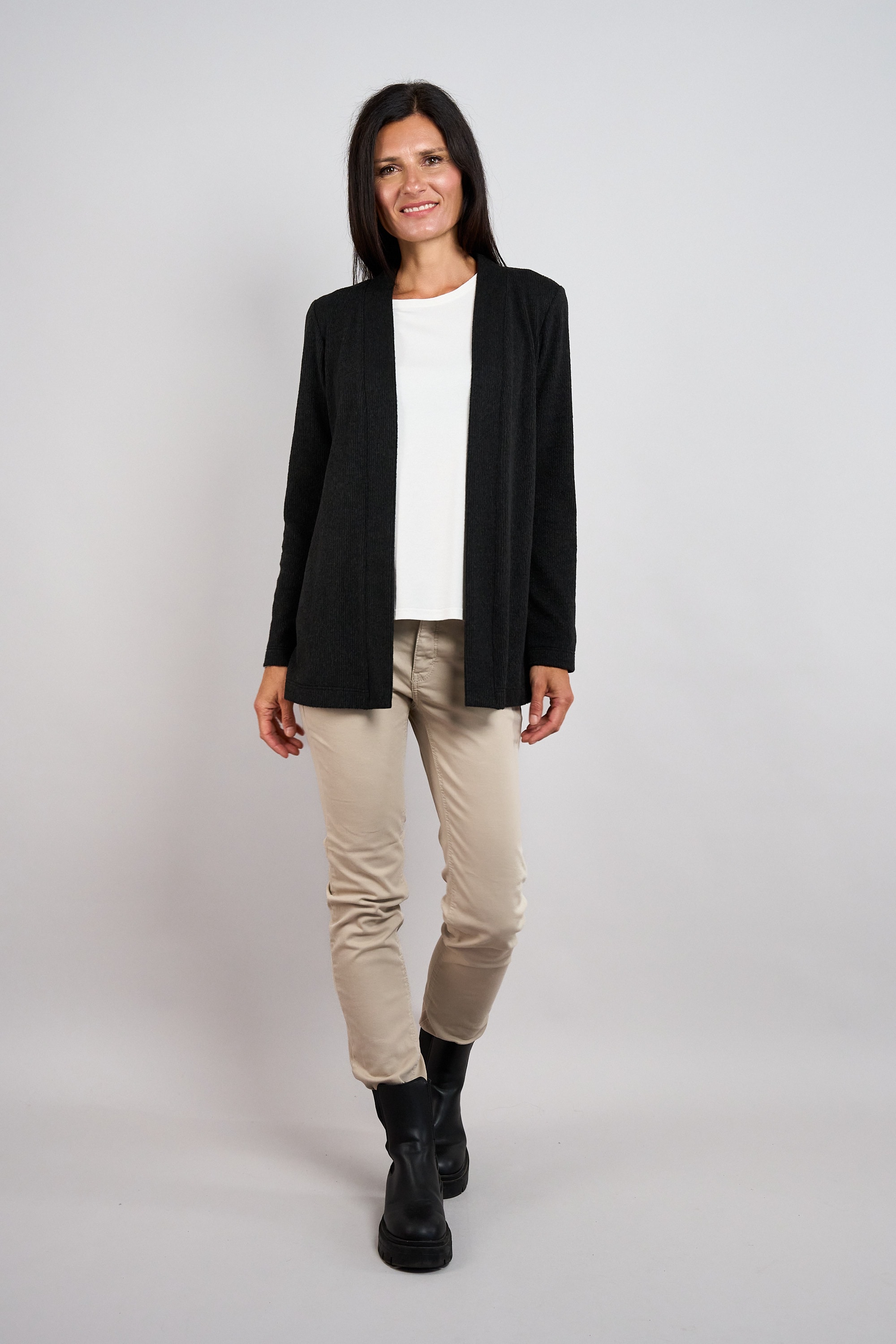 Seidel Moden Longstrickjacke ohne Verschluss / MADE IN GERMANY