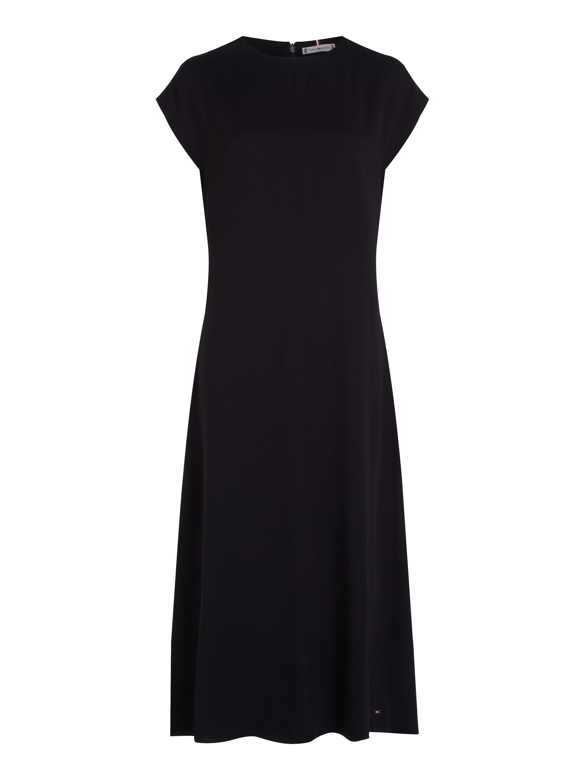 Tommy Hilfiger Midikleid »VISCOSE TWILL SHIRTDRESS LS«, mit kleinem Metalabel