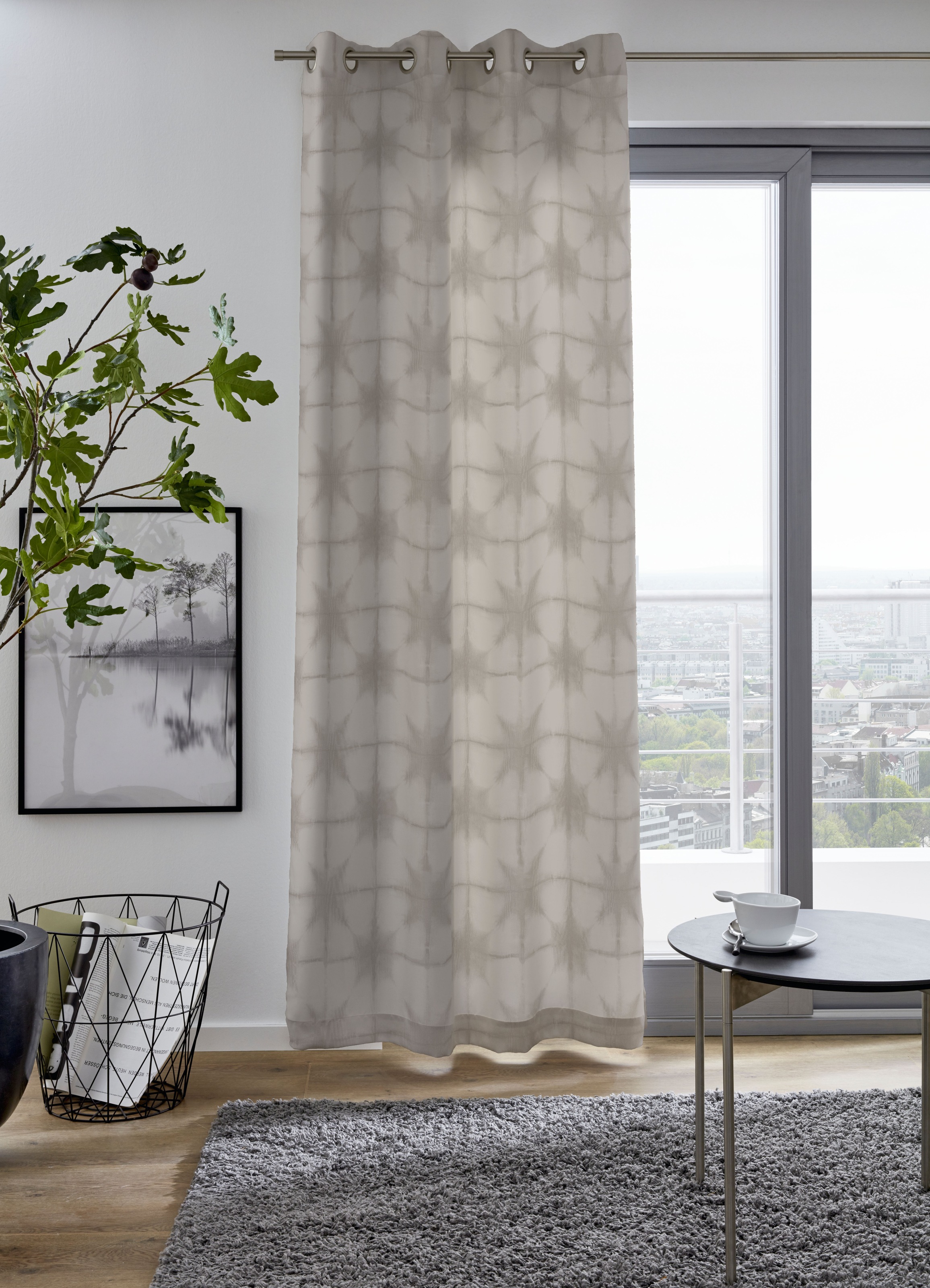 my home Vorhang »OSLO« Ösen 1 Stk. tlg., verschiedene Größen günstig online kaufen