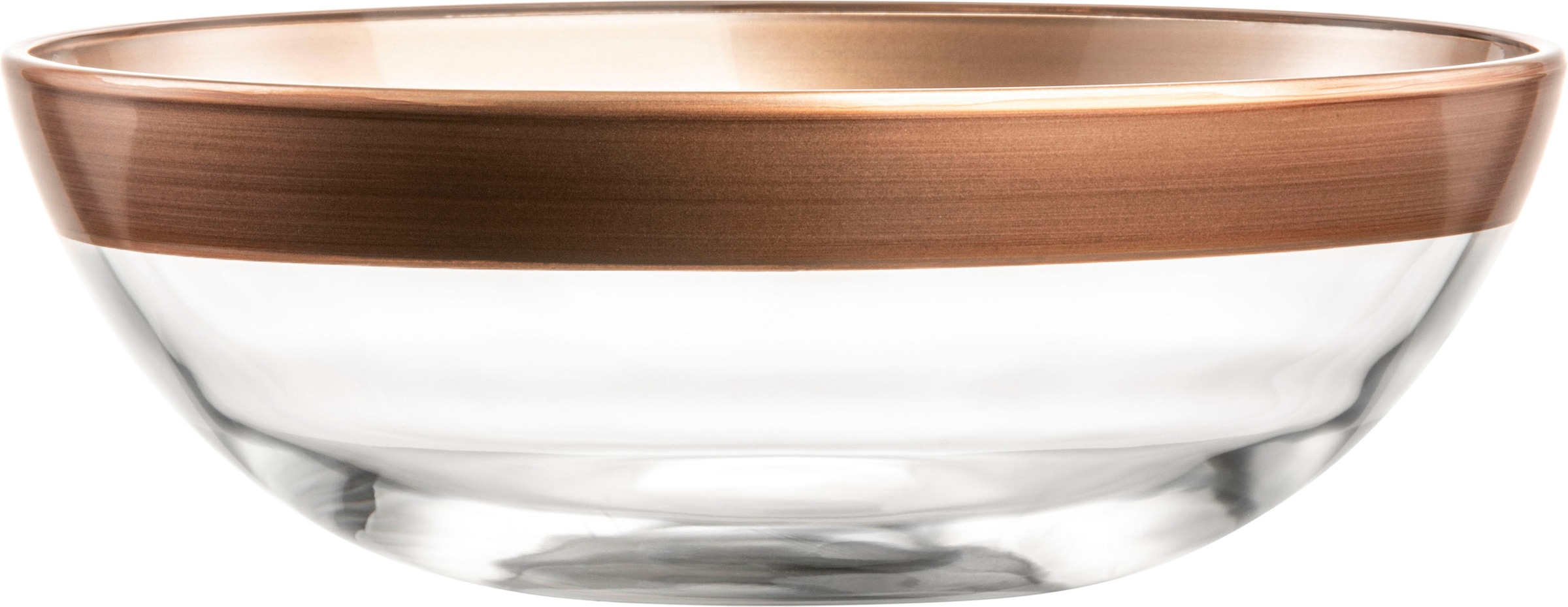 Eisch Germany Müslischale »KAYA COPPER«, 2 tlg., aus Kristallglas, im Geschenkkarton, in Handarbeit in Kupfer veredelt