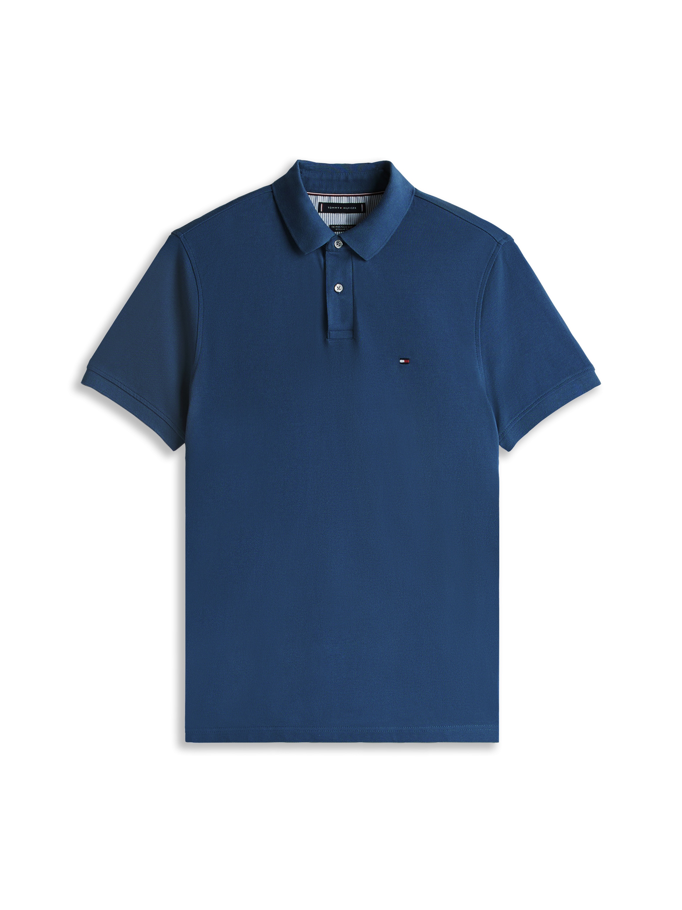 Tommy Hilfiger Poloshirt »1985 REGULAR POLO mit Kontraststreifen und Knopfleiste« unifarben, sportlich, regular fit, Baumwollmix, Polokragen