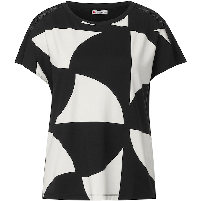 STREET ONE T-Shirt, mit dekorativer Spitze auf den Schultern online  bestellen