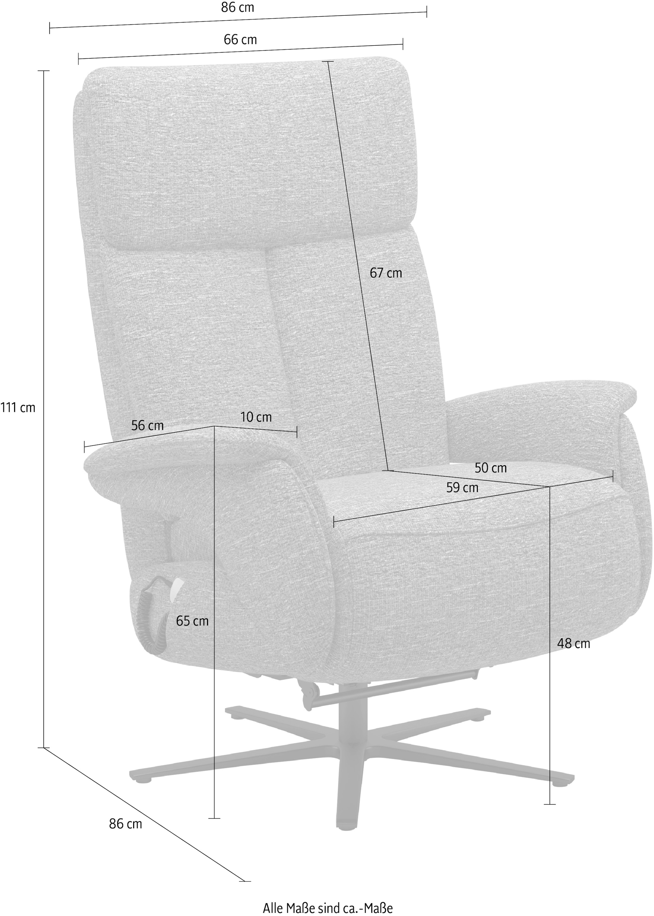 sit&more TV-Sessel »TV Sessel Triple Seven Xtra large«, mit Herz-Waage und 3 Motoren