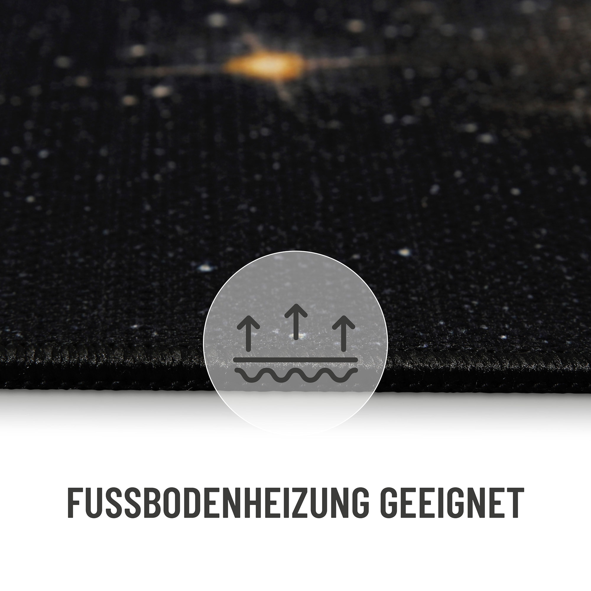 Wecon home Teppich »Galactic Glow«, rechteckig, 5 mm Höhe, Gamer Teppich, gewebt, Sci-Fi, robust, Gaming Room, rutschfest