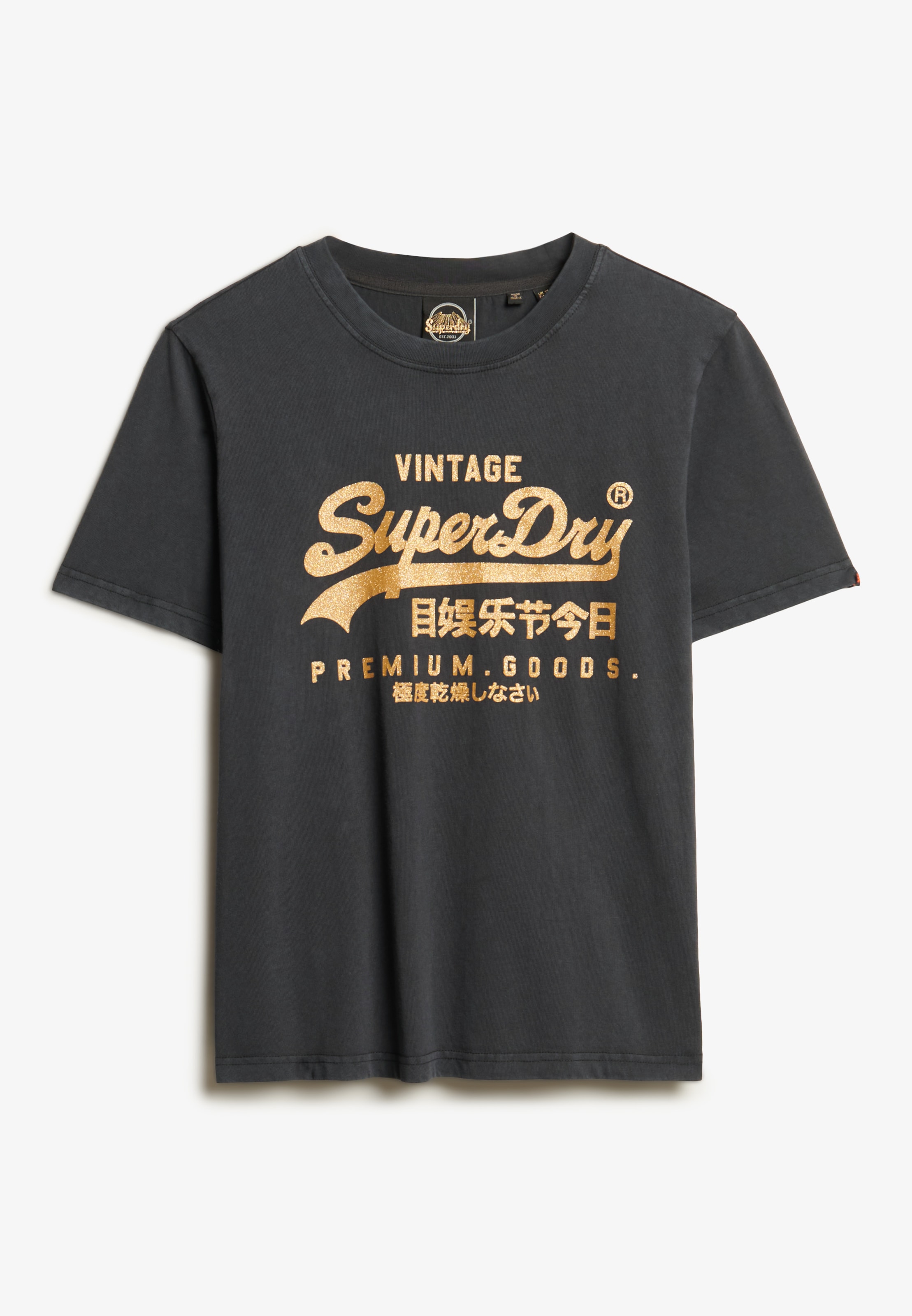 Superdry Kurzarmshirt »VL METALLIC RELAXED TEE«