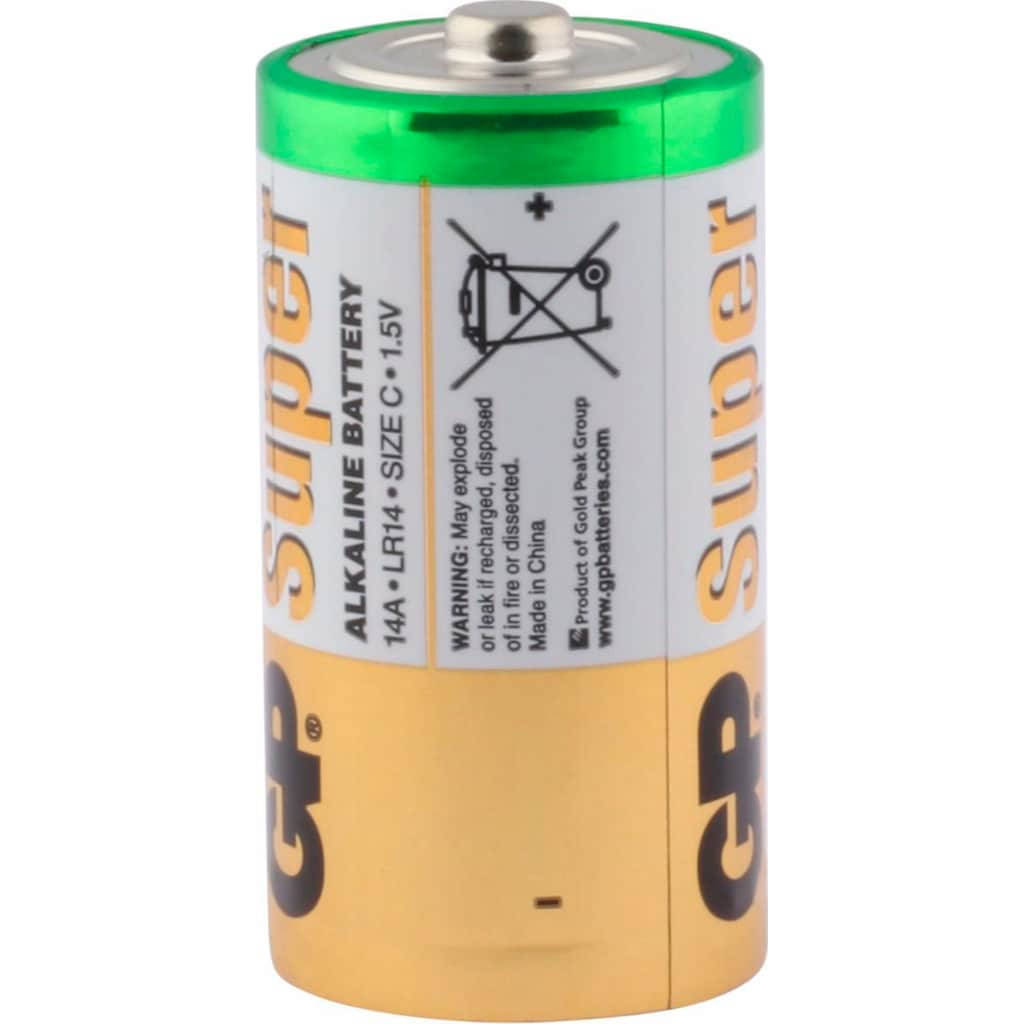GP Batteries Batterie »4er Pack GP14AS4«, LR14, 1,5 V, (Set, 4 St.)
