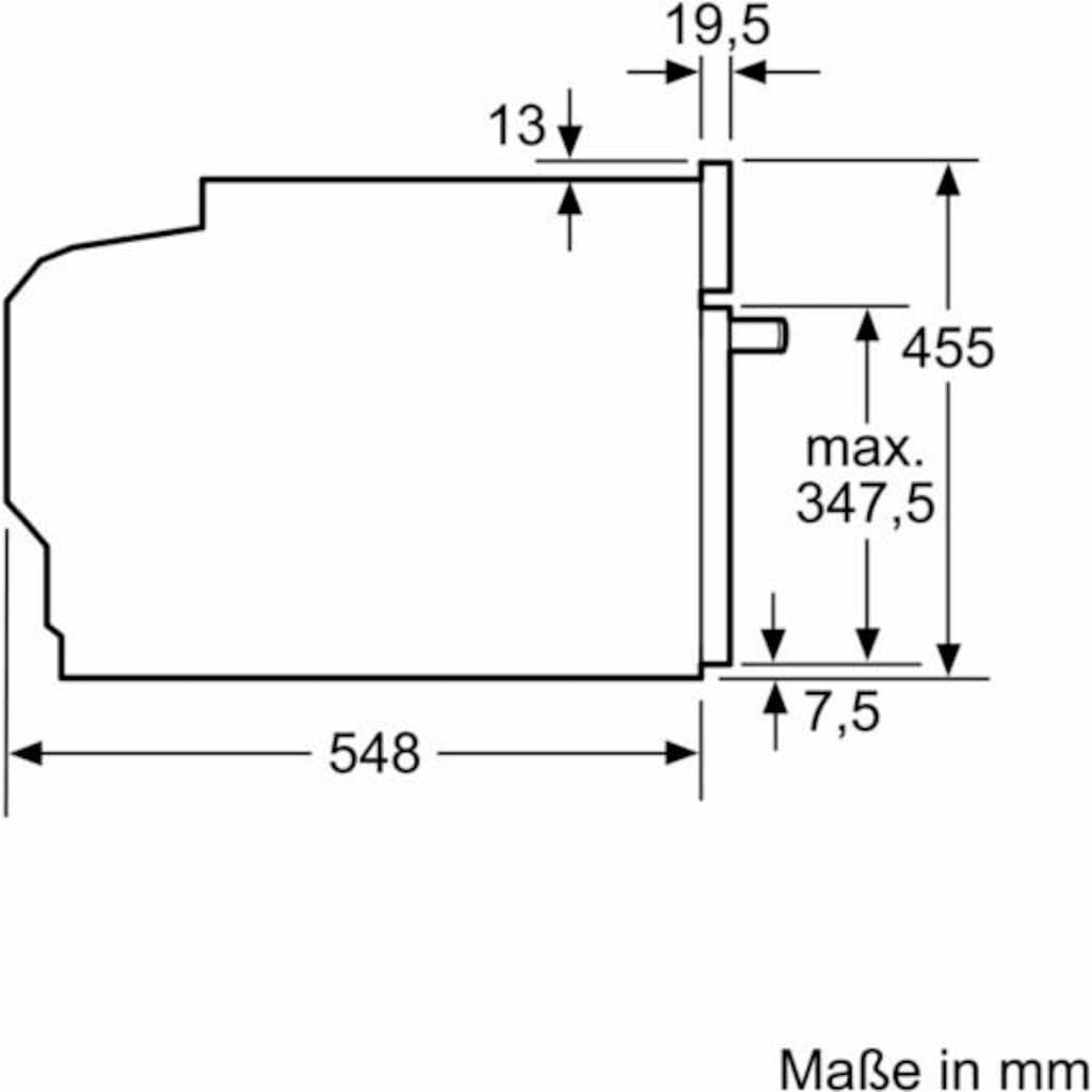 SIEMENS Backofen mit Mikrowelle »CM676G0S1«, CM676G0S1, Pyrolyse-Selbstreinigung