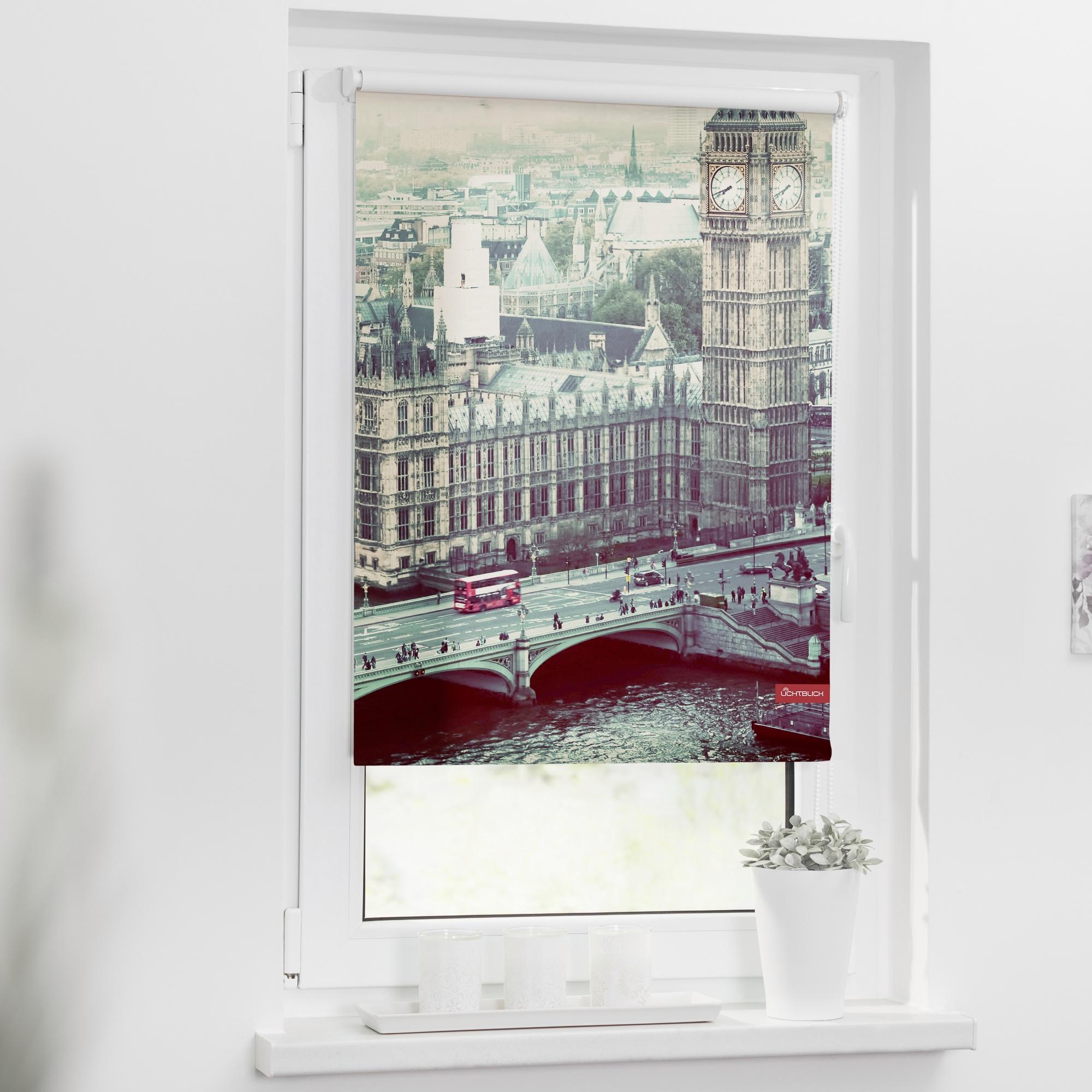LICHTBLICK ORIGINAL Seitenzugrollo »Klemmfix Motiv London Westminster«,  Lichtschutz, ohne Bohren, freihängend, bedruckt bequem und schnell  bestellen