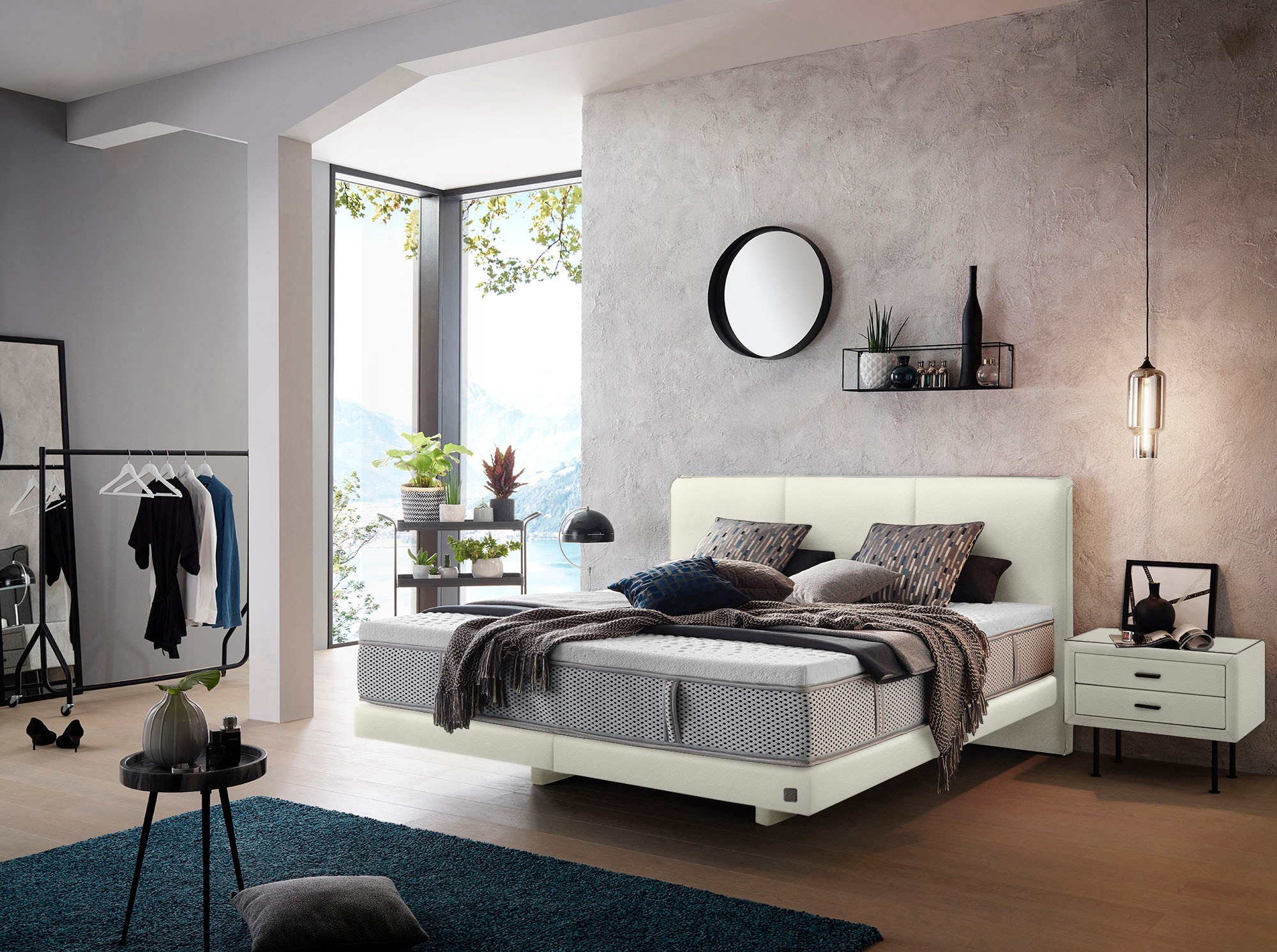 2. Bild von ADA premium Boxspringbett »Levia«, BK KH TF 1000 PM, Matratze mit integriertem Topper