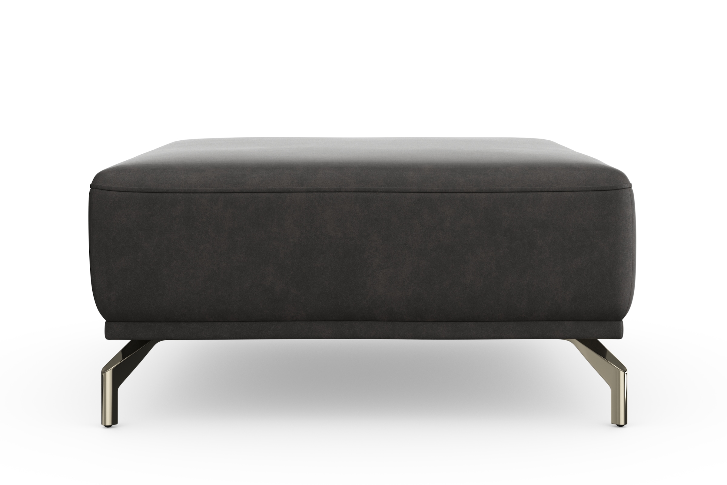 sit&more Hocker »Bailando«, mit Federkern und satinierten Nickelfüßen