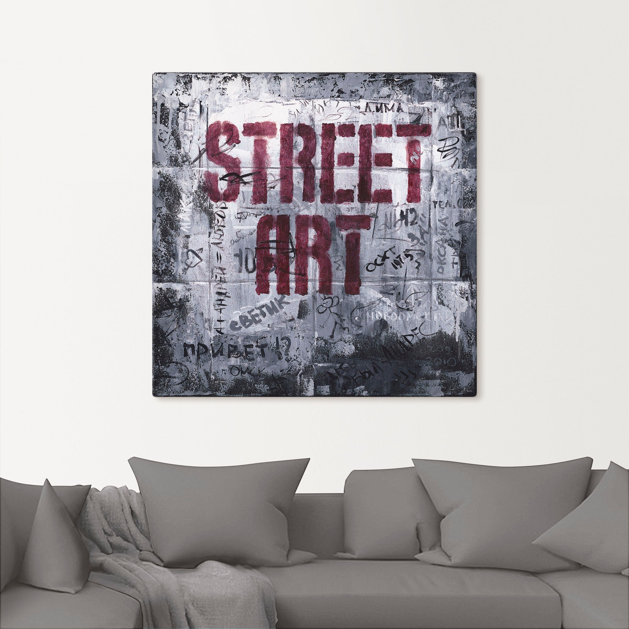 Artland Wandbild »Street Art - Straßenkunst«, Sprüche & Texte, (1 St.), als Alubild, Outdoorbild, Leinwandbild in verschied. Größen