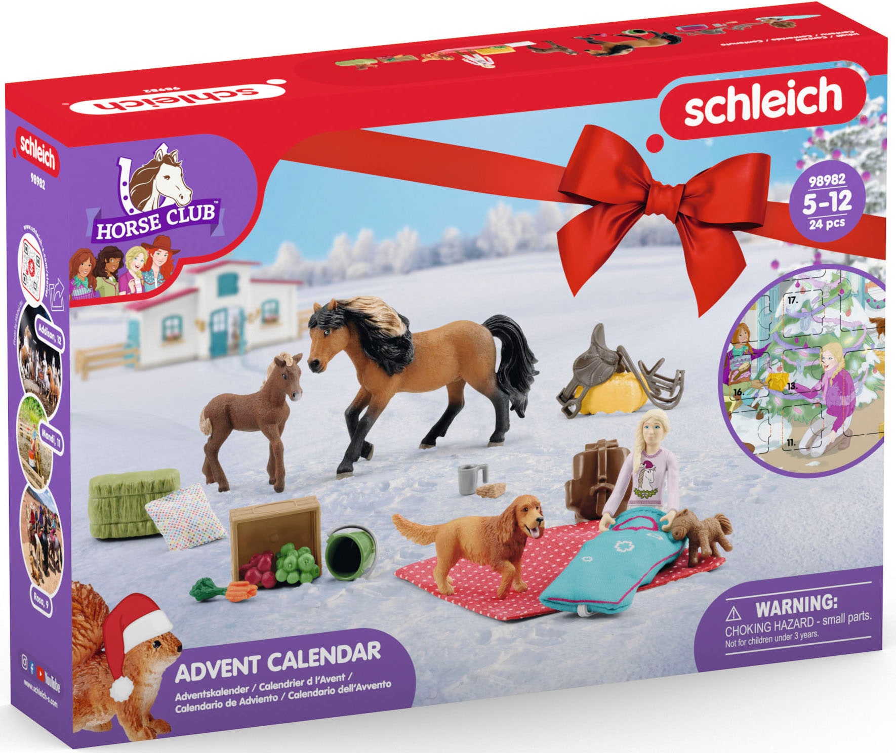 Schleich® Spielzeug-Adventskalender »HORSE CLUB«, ab 5 Jahren